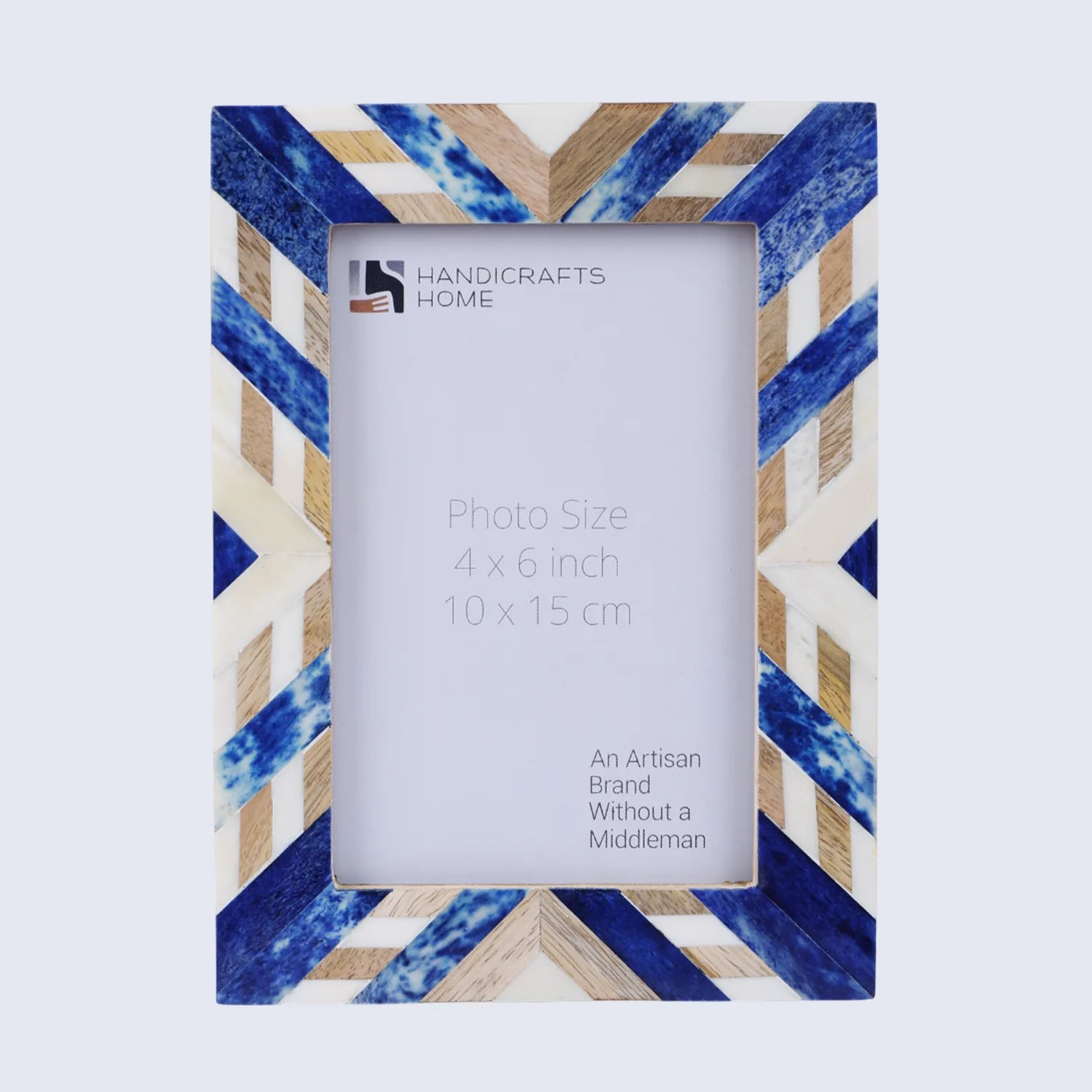 Photo Picture Frame Hypno Azure Collection Blue & Brown in 4x6 & 5x7