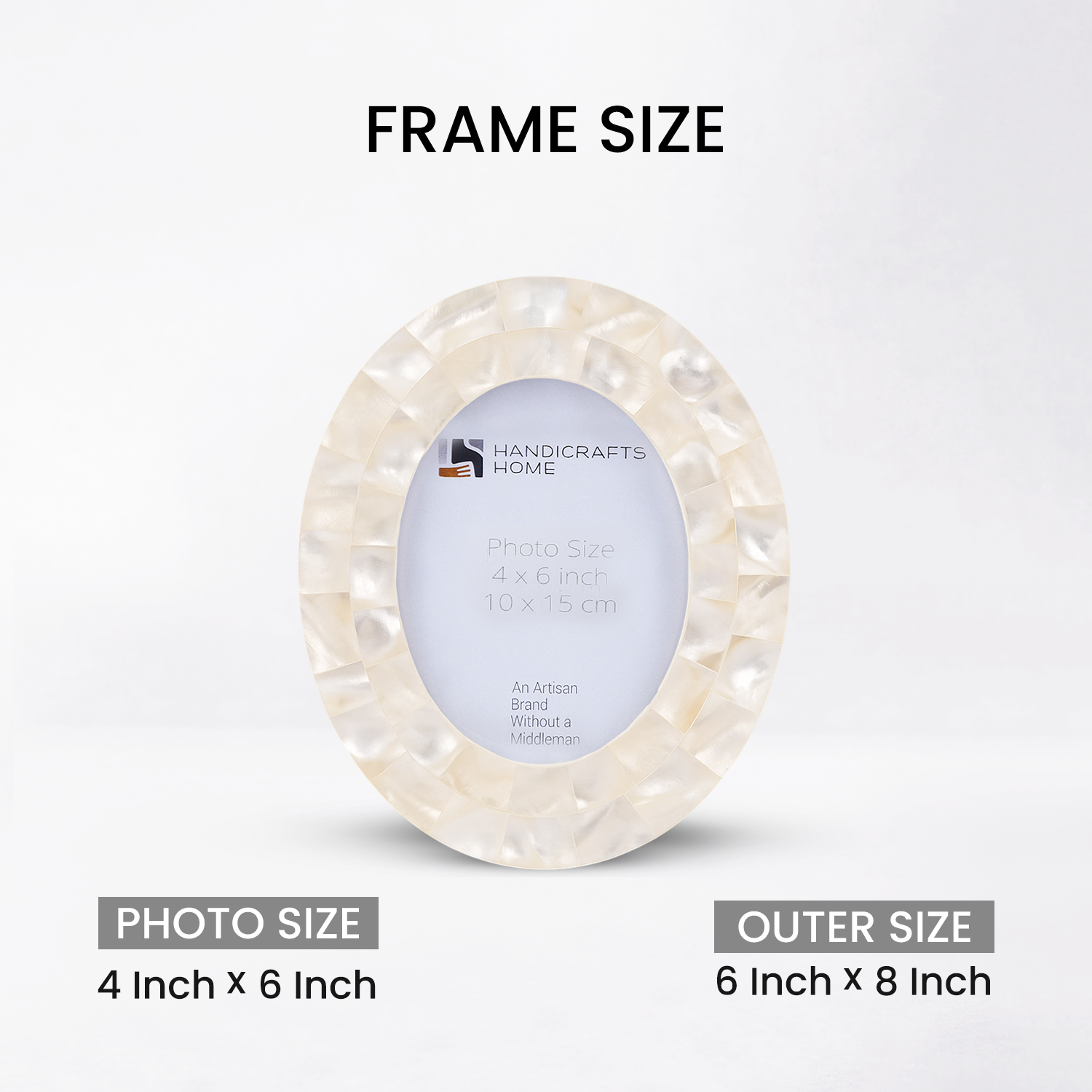 Pre Order Mother of Pearl Oval Picture Frame 4x6 5x7 Table Wall Decor