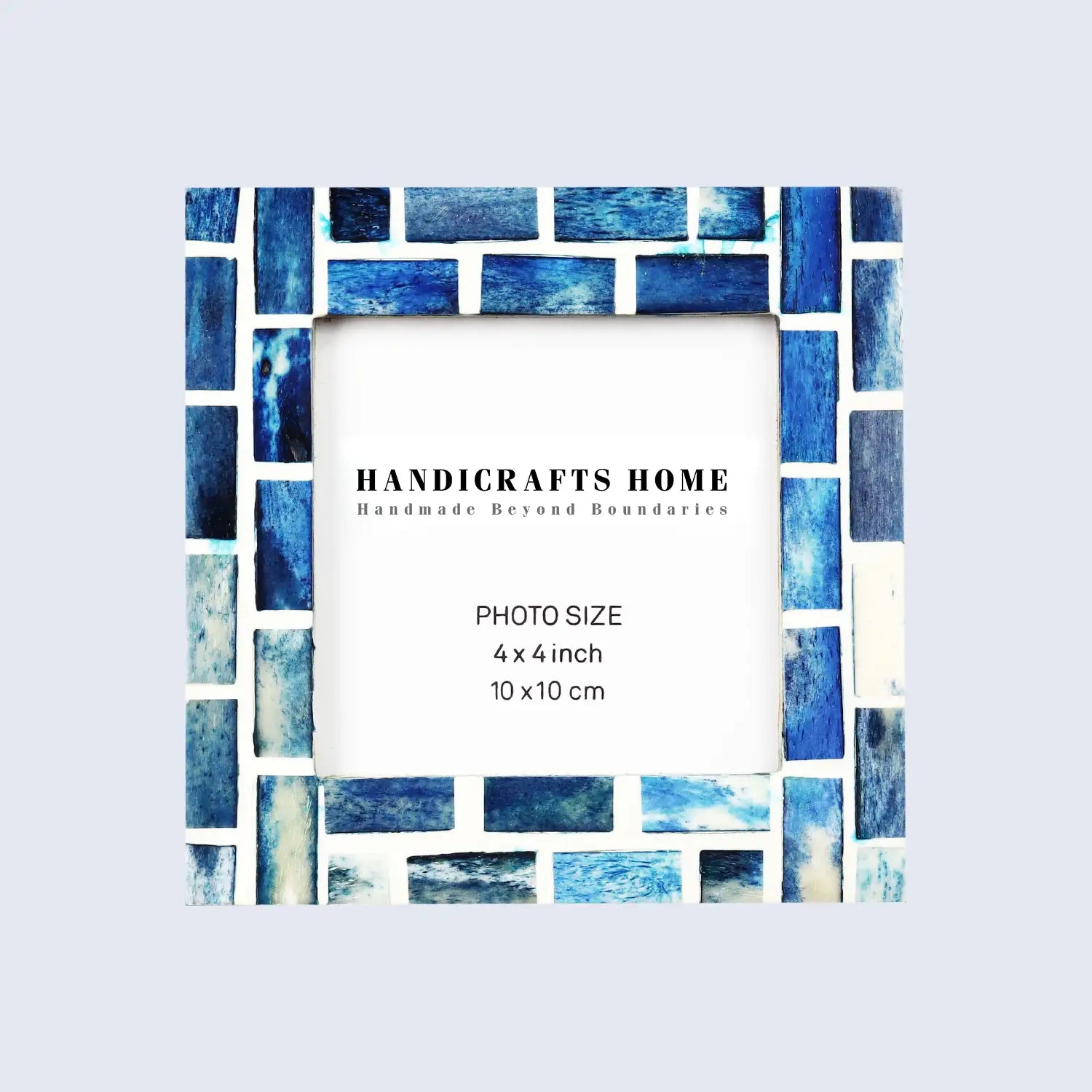 Picture Frames Indigo Pattern Bone Inlay Collection in 26 Sizes