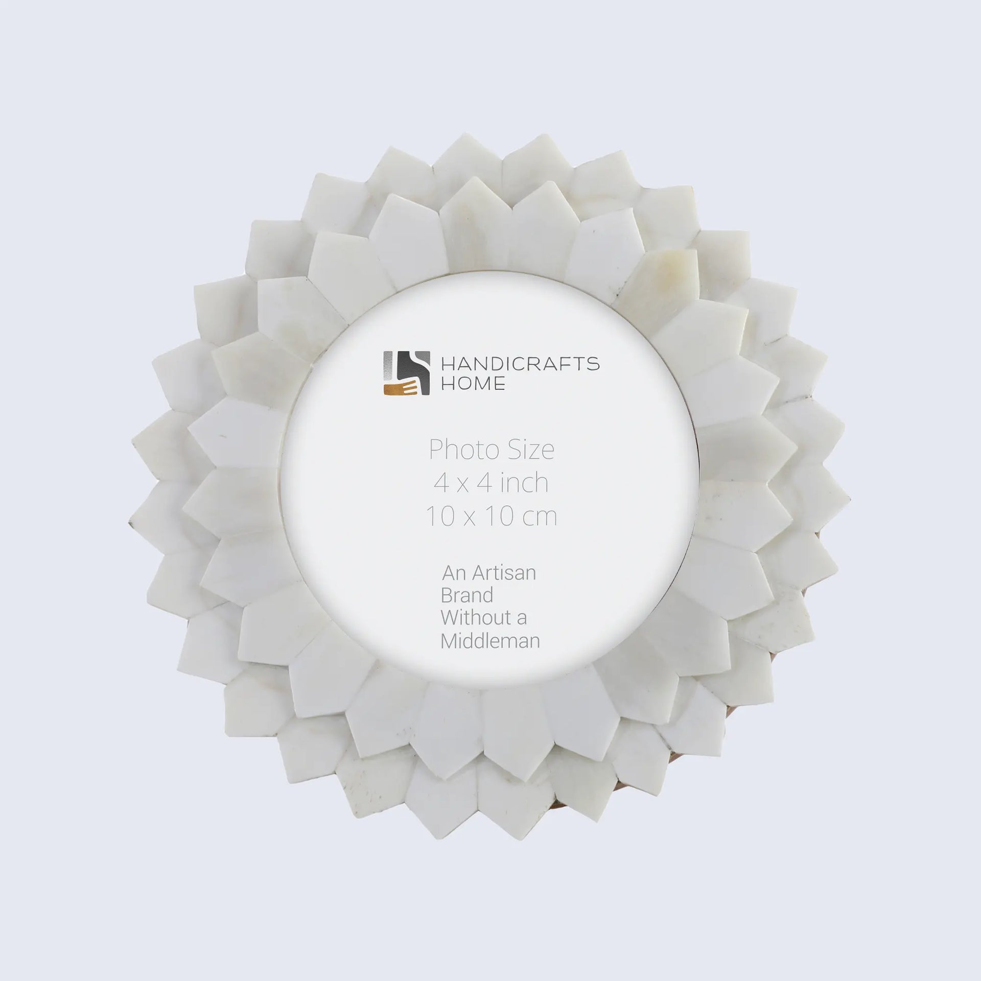 Round Baby Picture Frames Palace Radiance Pattern Bone Inlay Collection