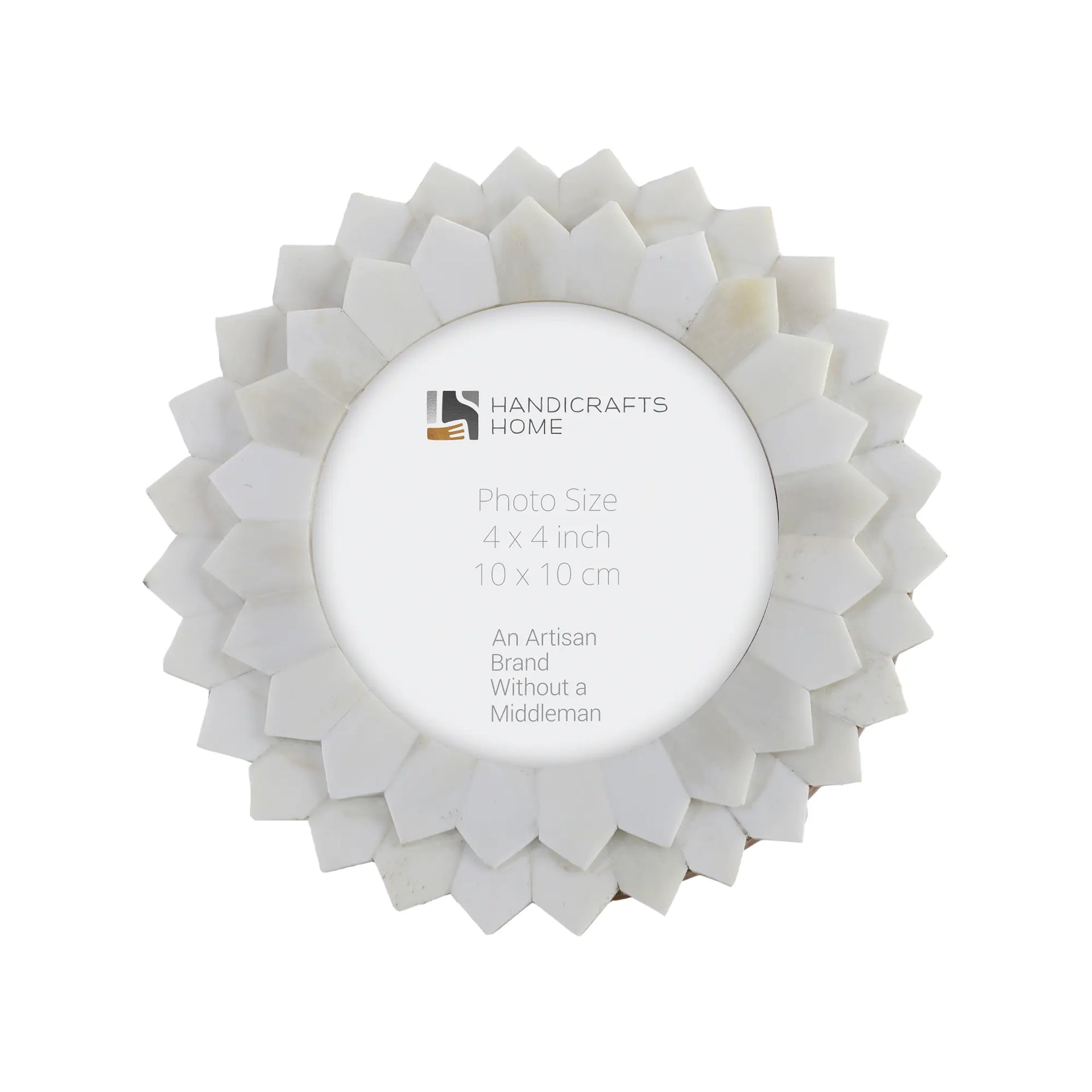 Round Baby Picture Frames Palace Radiance Pattern Bone Inlay Collection