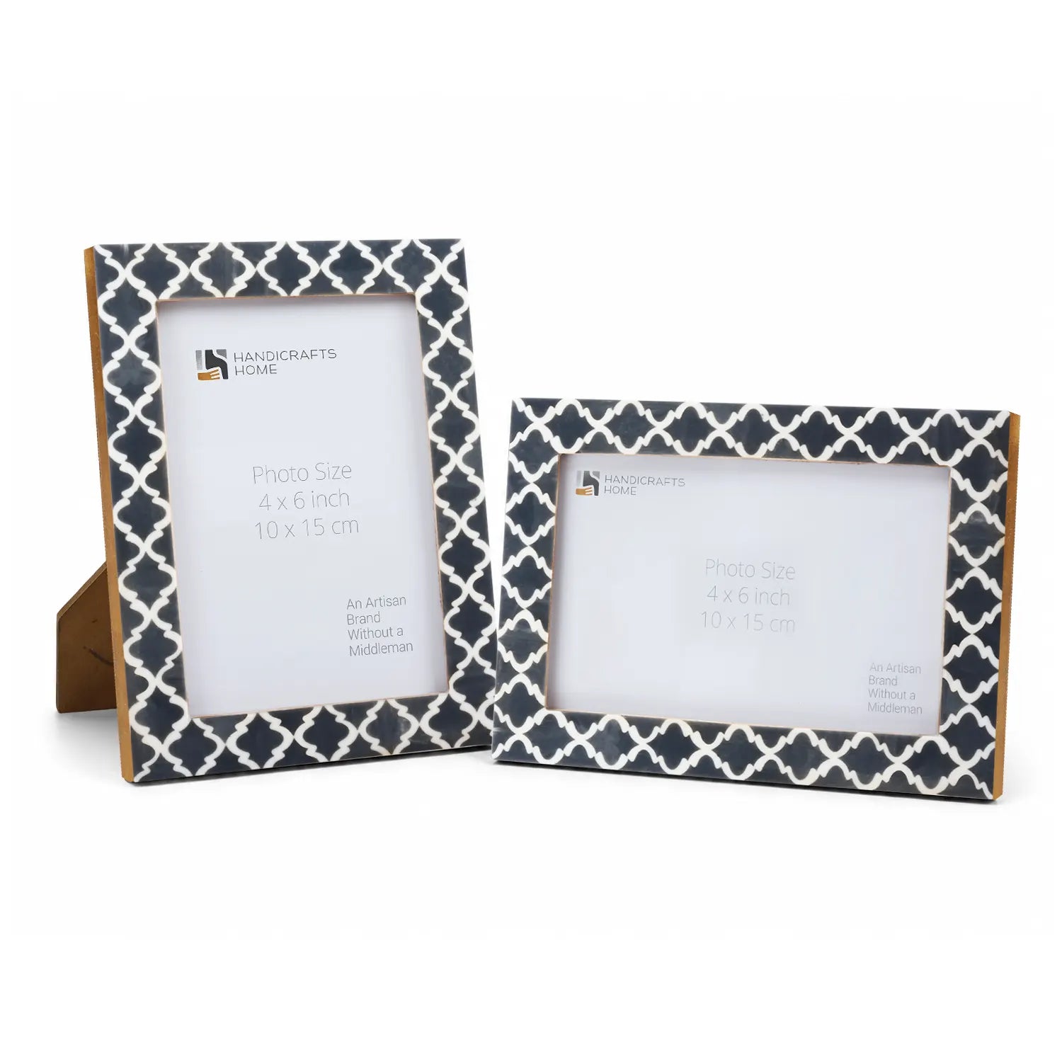 Casablanca Fumar Resin Inlay Picture Frame Set 2