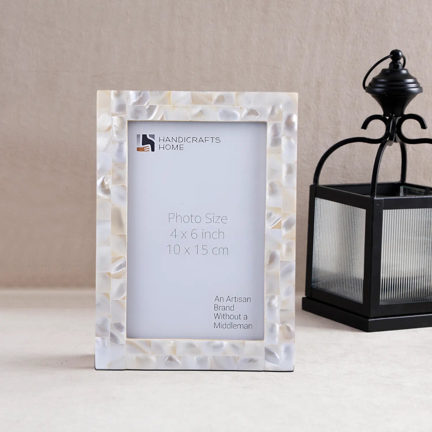 Picture Frames Mother of Pearl Collection in 3 Sizes, White
