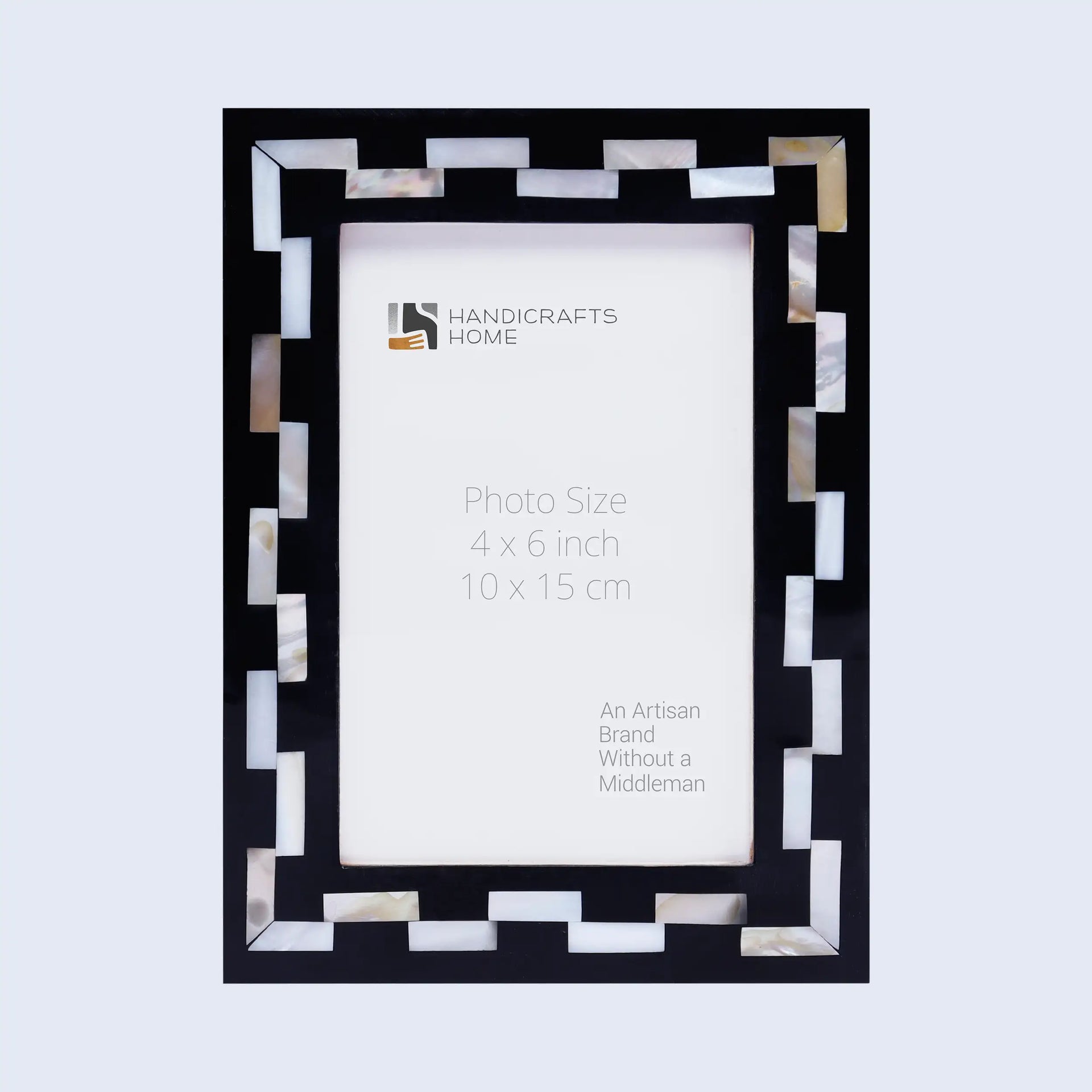 Picture Frames Pearlescent Tiptoe Pattern Mother of Pearl & Resin Collection in 3 Sizes