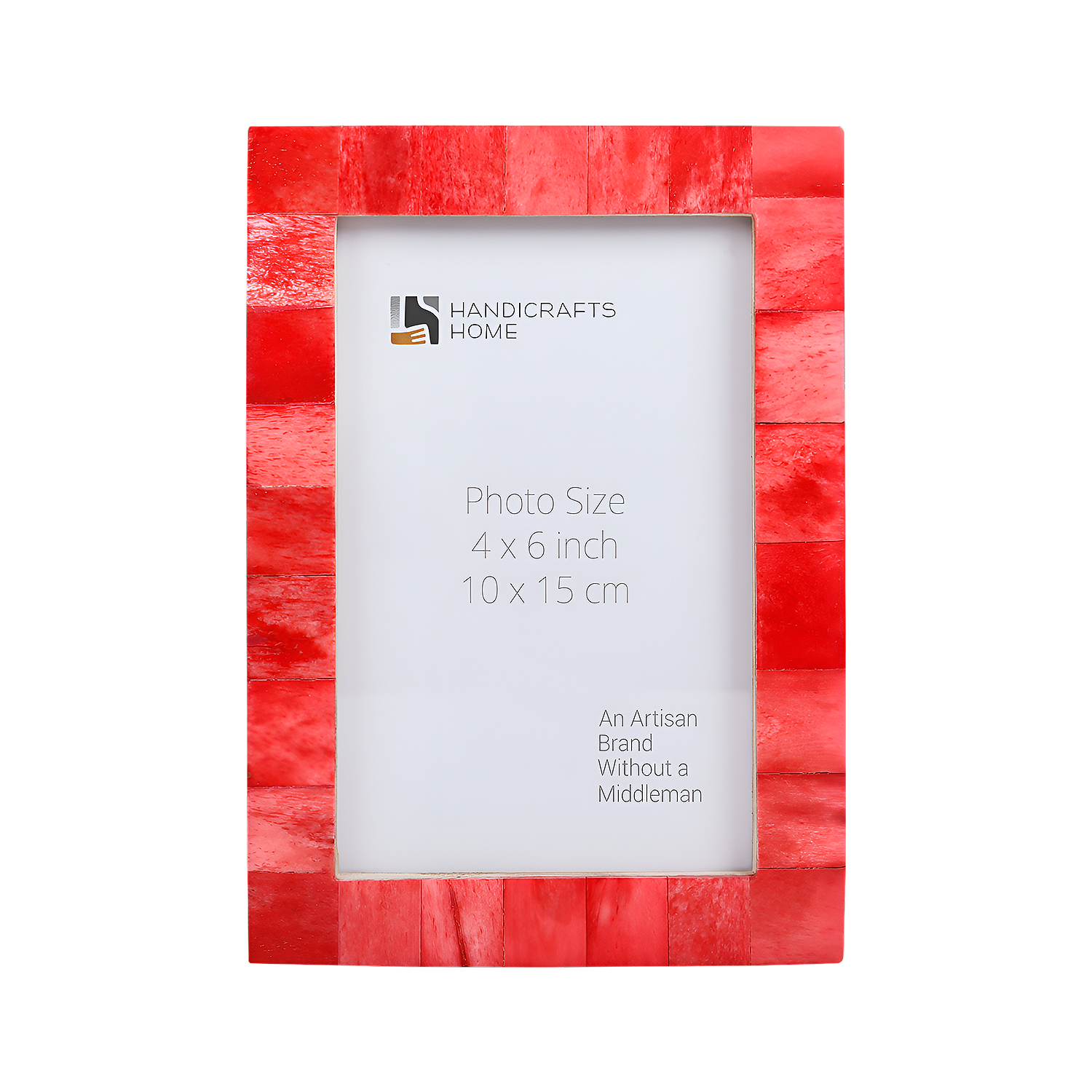Red Picture Frames | Classic Bone Inlay | 4x6 5x7 8x10
