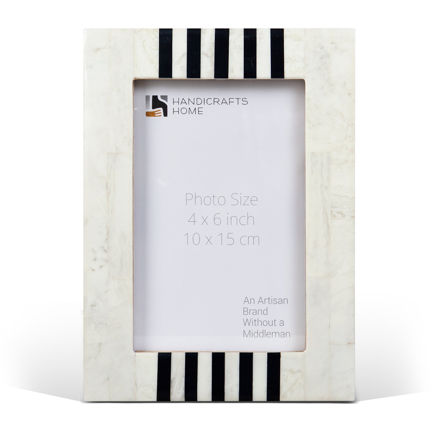 Picture Frame Contour Alto Pattern Collection Resin Inlay White & Black – 4x6, 5x7 & 8x10"