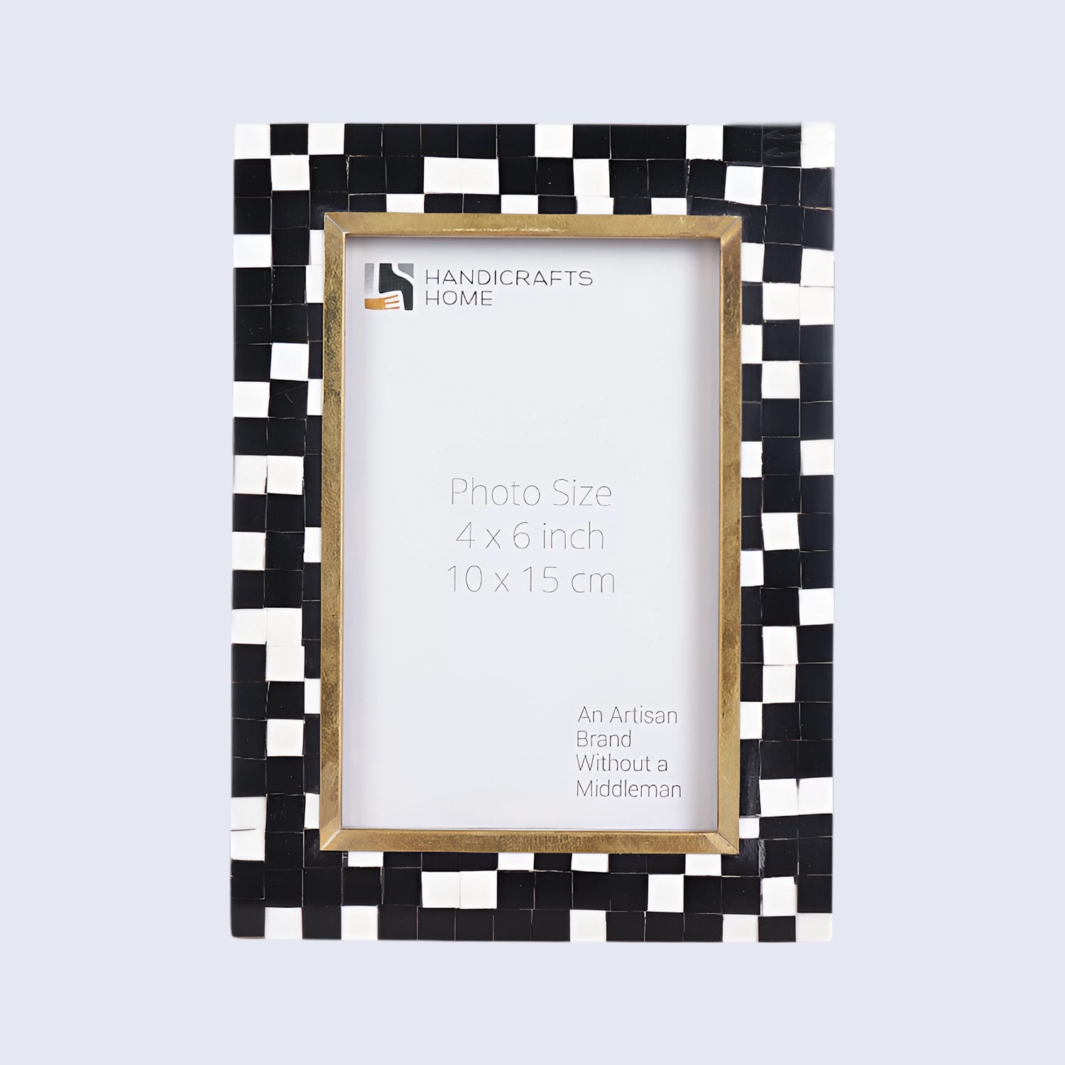 Picture Frames Halo Mosaic Pattern Resin Inlay Collection, 4x6