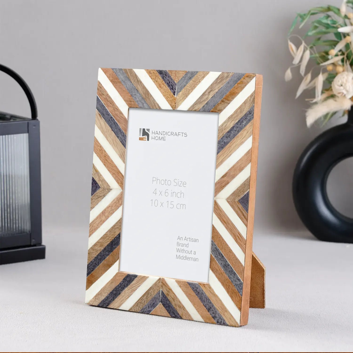 Picture Frames Hypno Daze Collection Wooden & Resin Inlay Frame in 4 Sizes