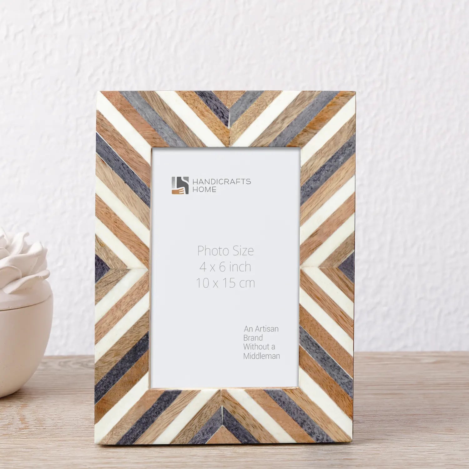 Picture Frame Hypno Daze Collection Wooden & Resin Inlay- 3 Sizes