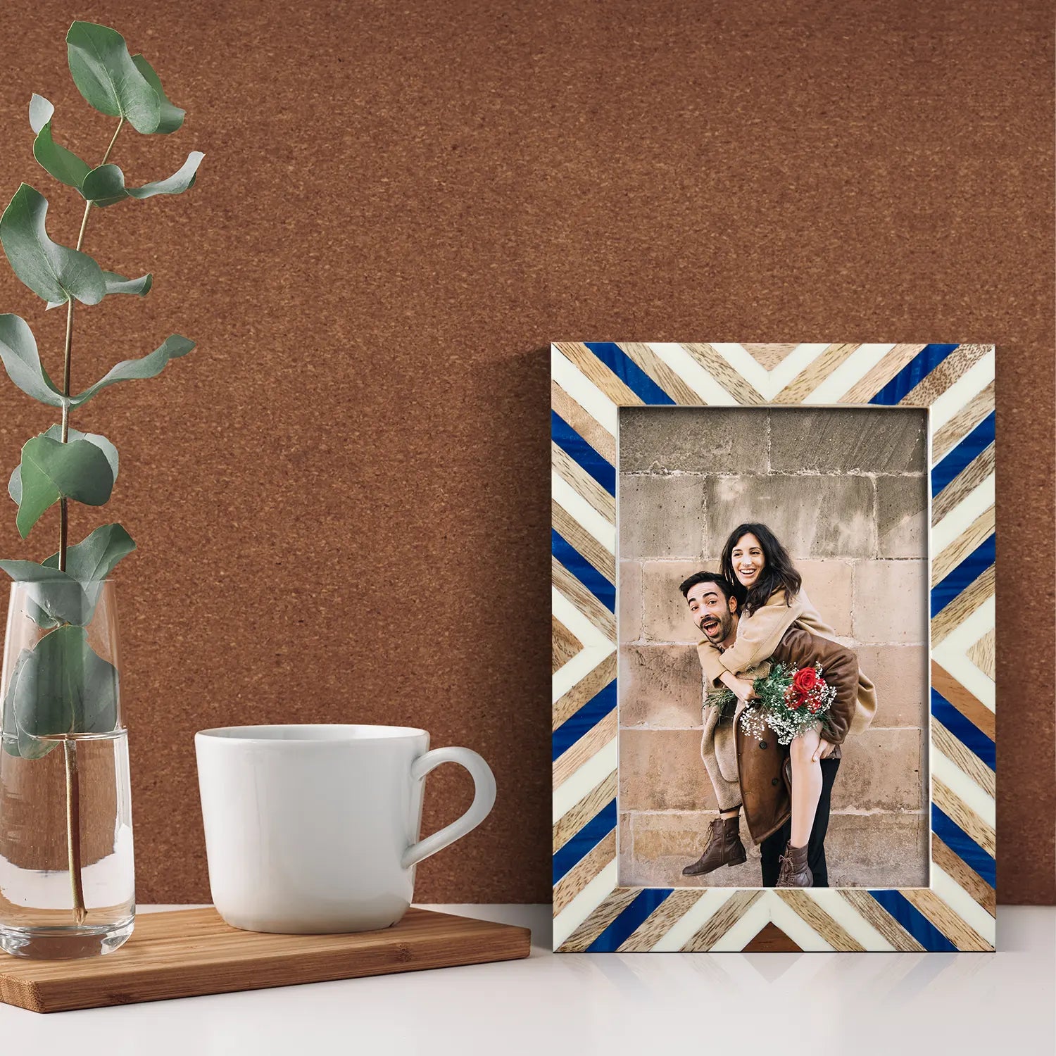 Picture Frames Hypno Dream Collection Wooden & Resin Inlay Frame in 3 Sizes