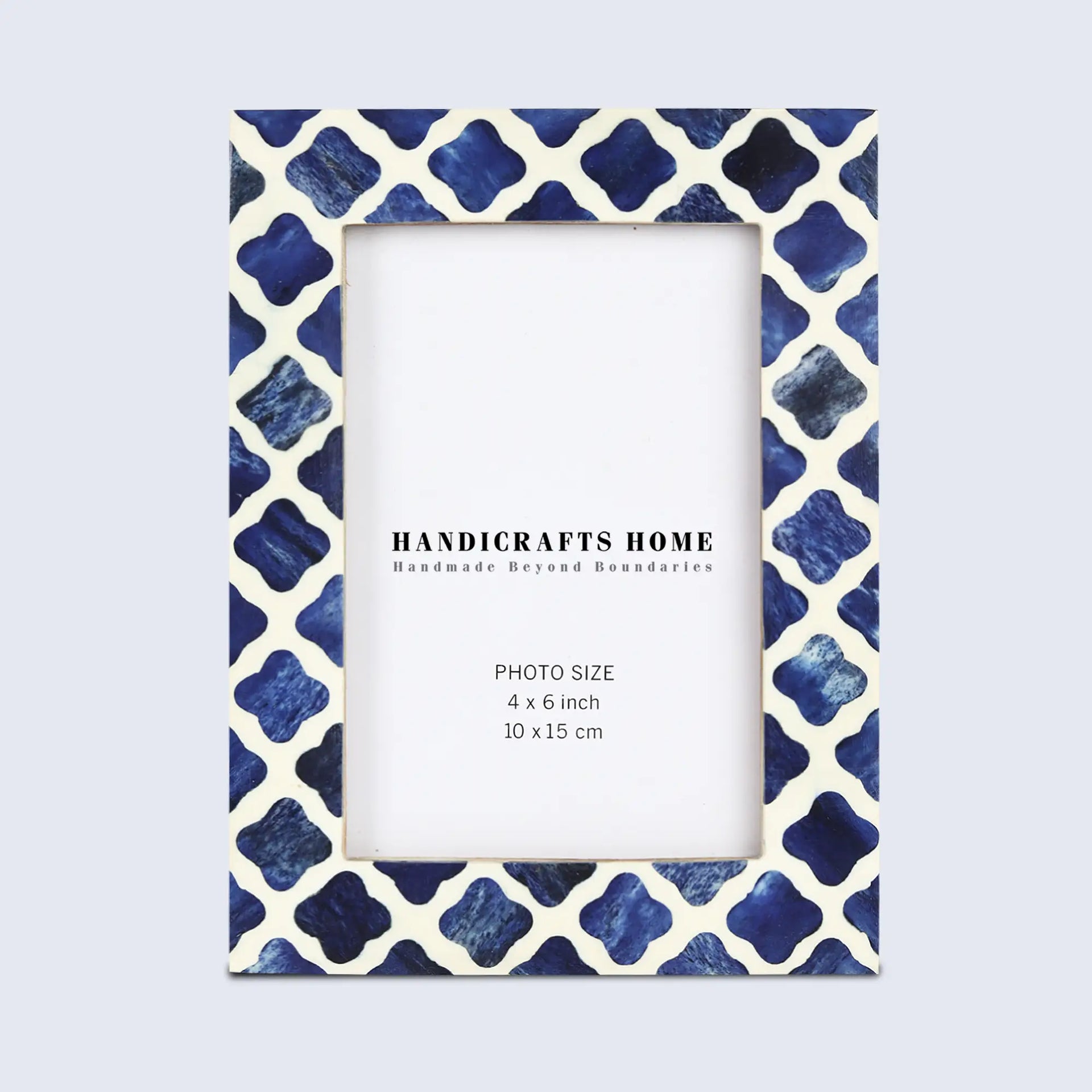 Picture Frames Indigo Bone & Resin Inlay Collection, 4x6