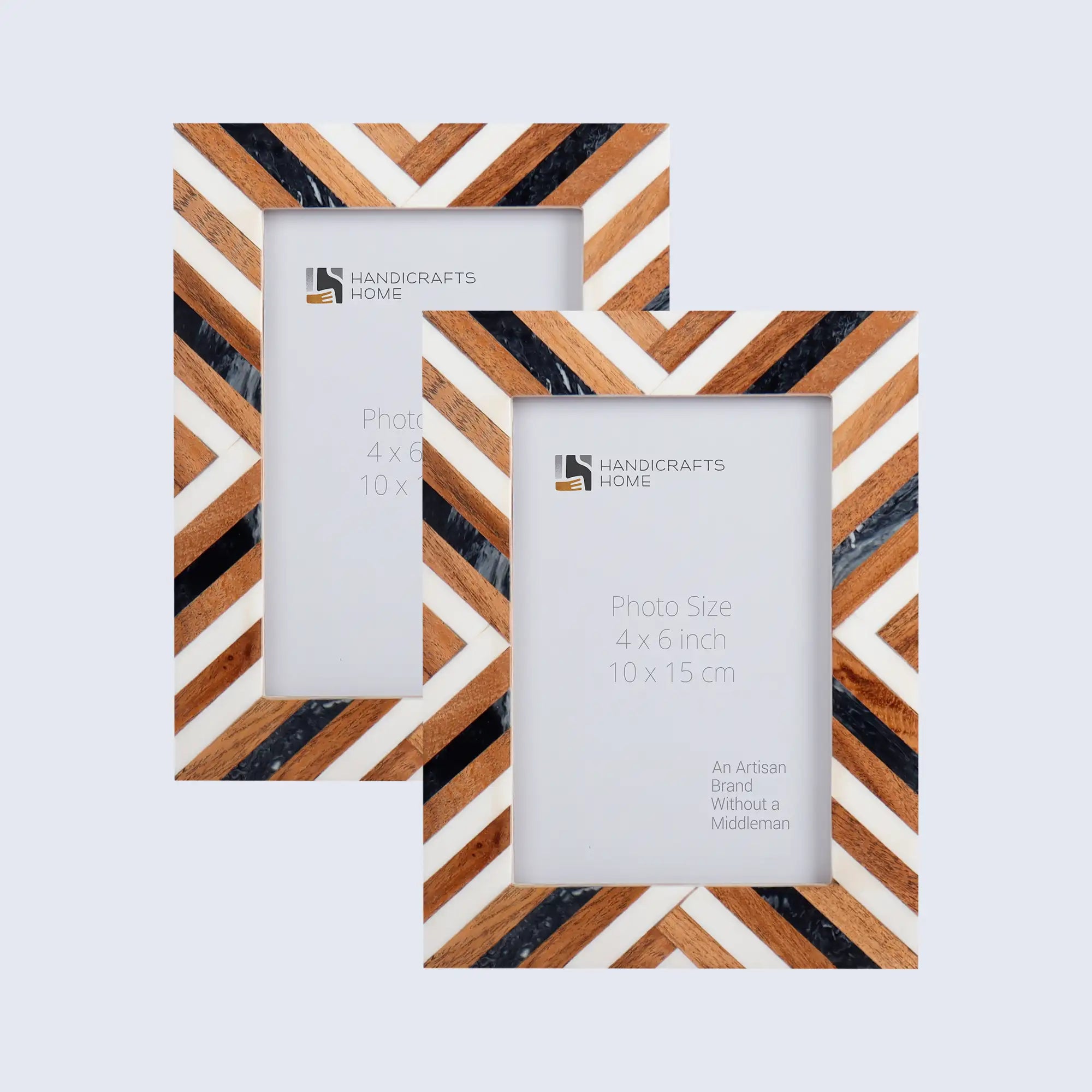 Picture Frames Marquet Cosmo Pattern Resin Inlay Collection Pack of 2 ...