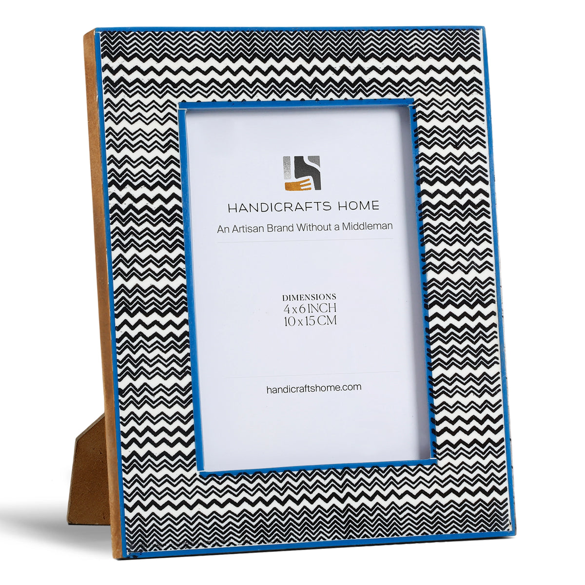 Handmade Picture Frame Rhythm Waves Collection Resin Inlay - 4x6, 5x7 & 8x10, for tabletop or wall display