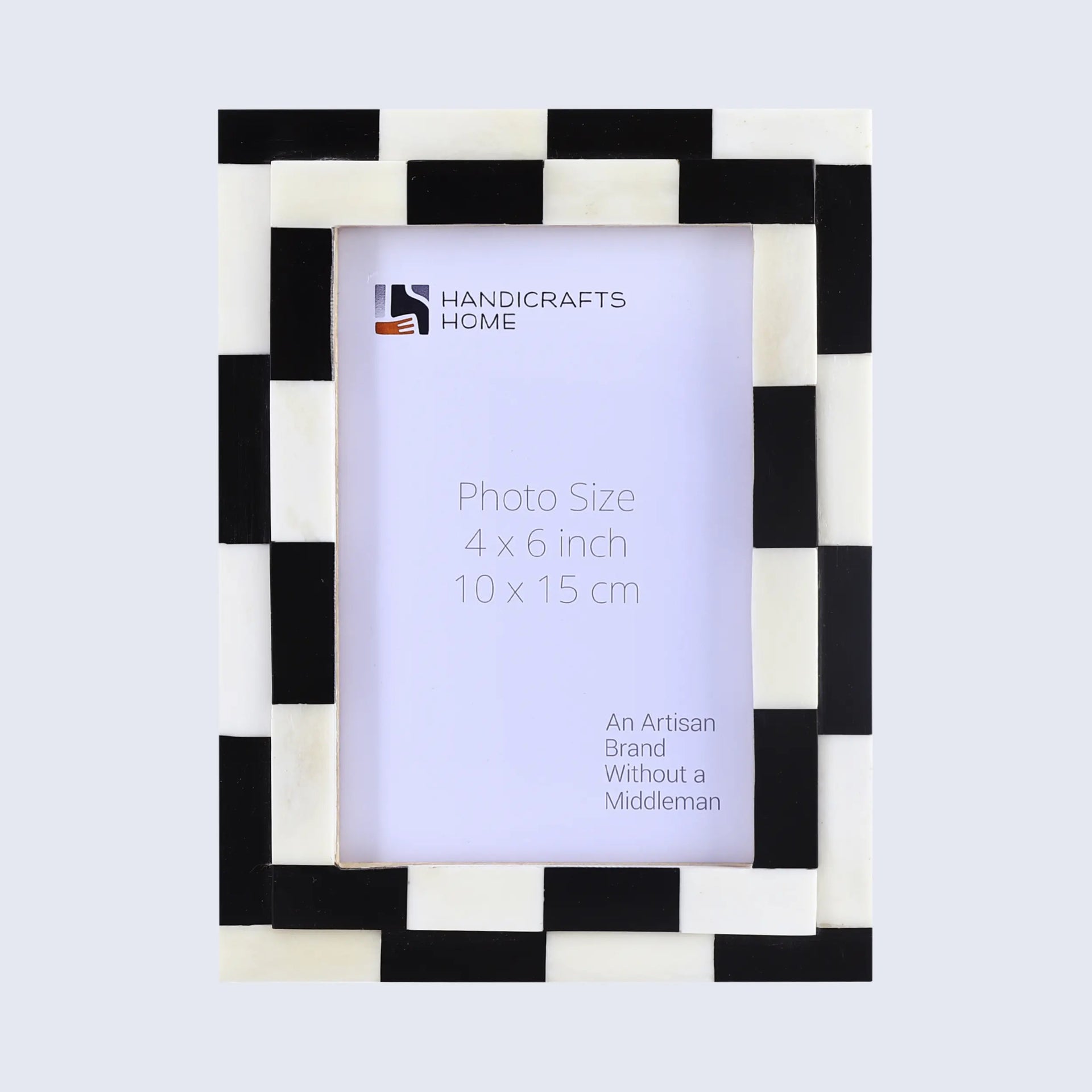 Picture Frames Silhouette Shuffled Pattern Bone Inlay Collection in 2 Sizes