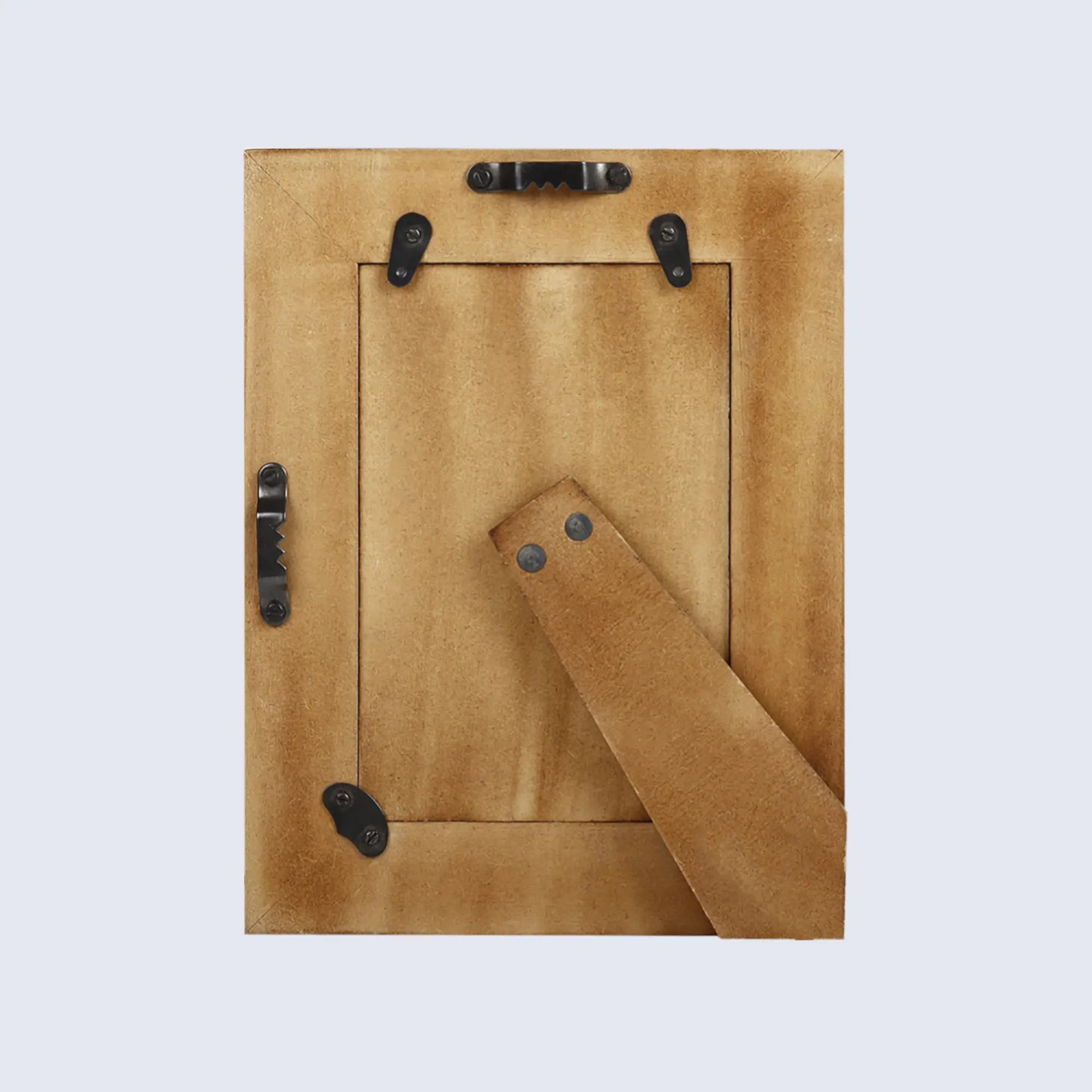 Picture Frames Mondrian Walnut Pattern Resin Inlay Collection in 3 Sizes, Pack of 2