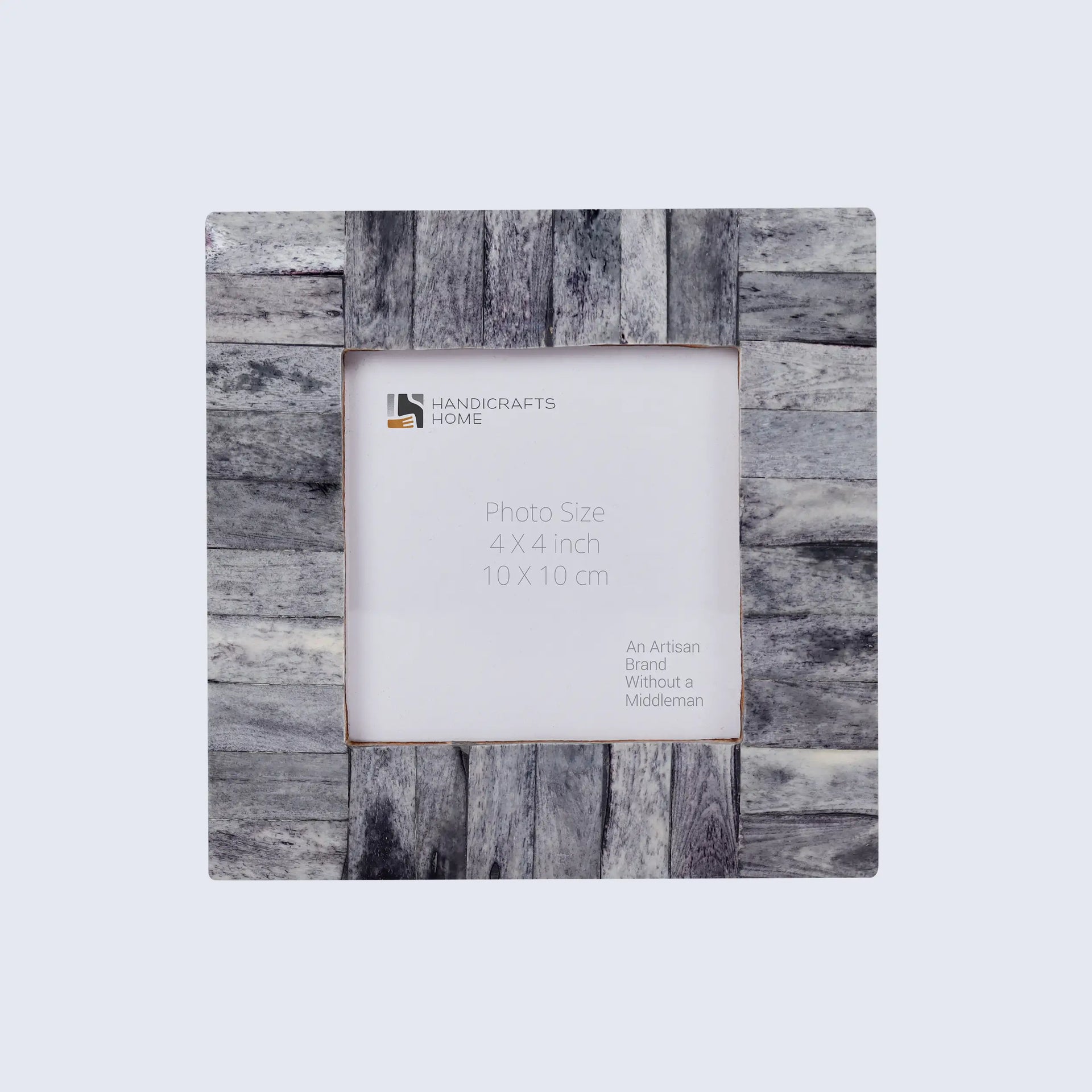 Picture Frames Classic Pattern Bone Inlay Collection in 27 Sizes, Grey