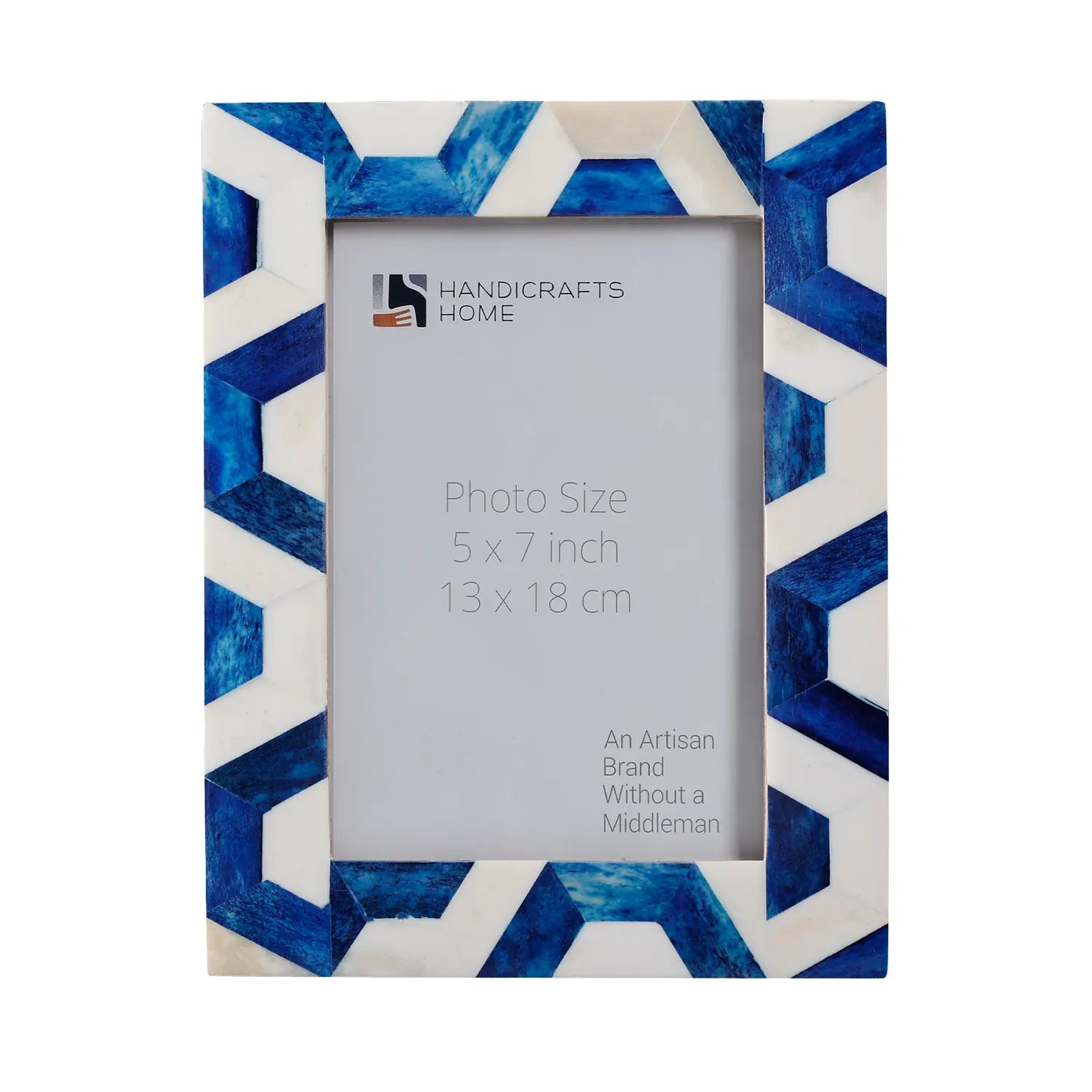 HEX-BLUE Bone Inlay Home Decor Gift Picture Frame 4x6 & 5x7
