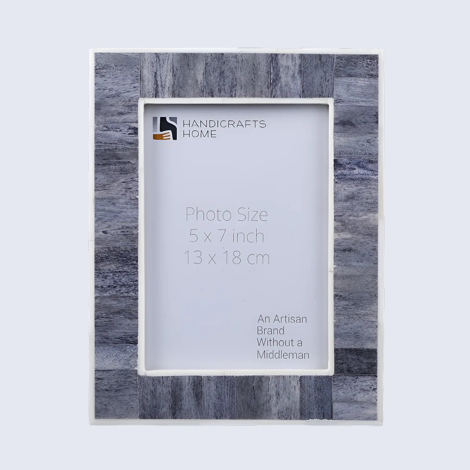 Mosaic Bone Inlay Picture Frame Grey - in 4x6 & 5x7