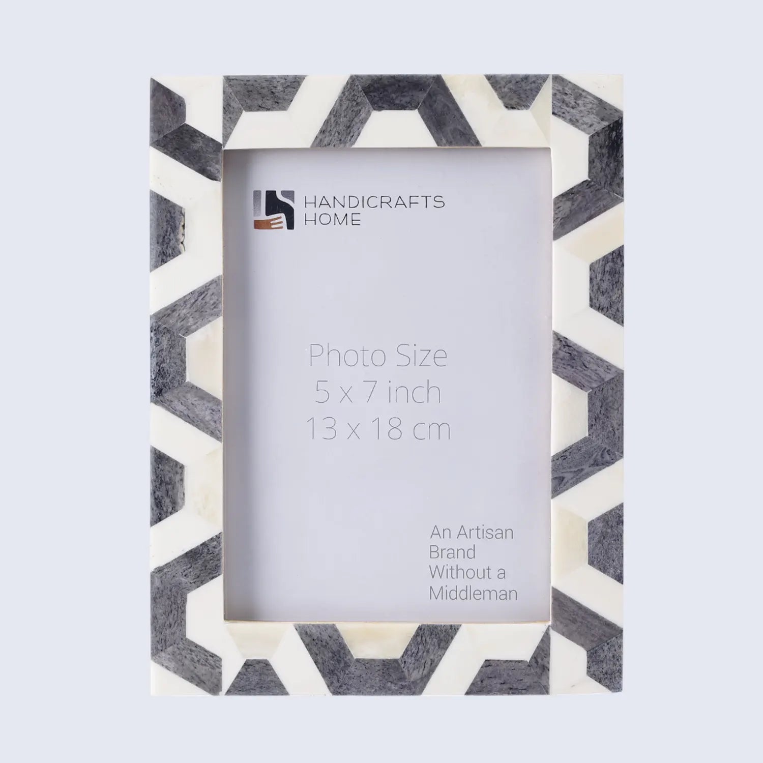 HEX-GREY Bone Inlay Home Decor Gift Picture Frame 4x6 & 5x7
