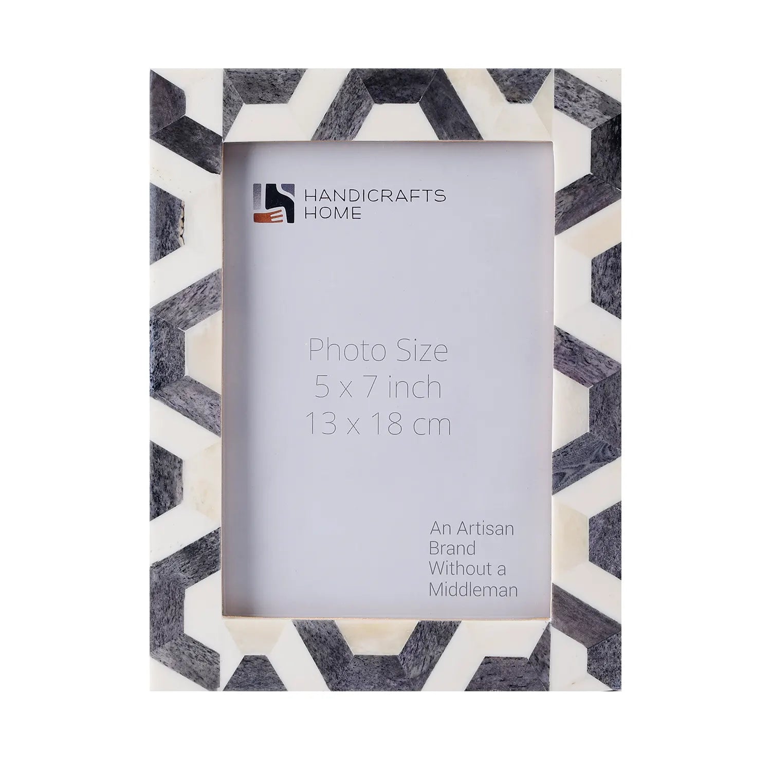 HEX-GREY Bone Inlay Home Decor Gift Picture Frame 4x6 & 5x7