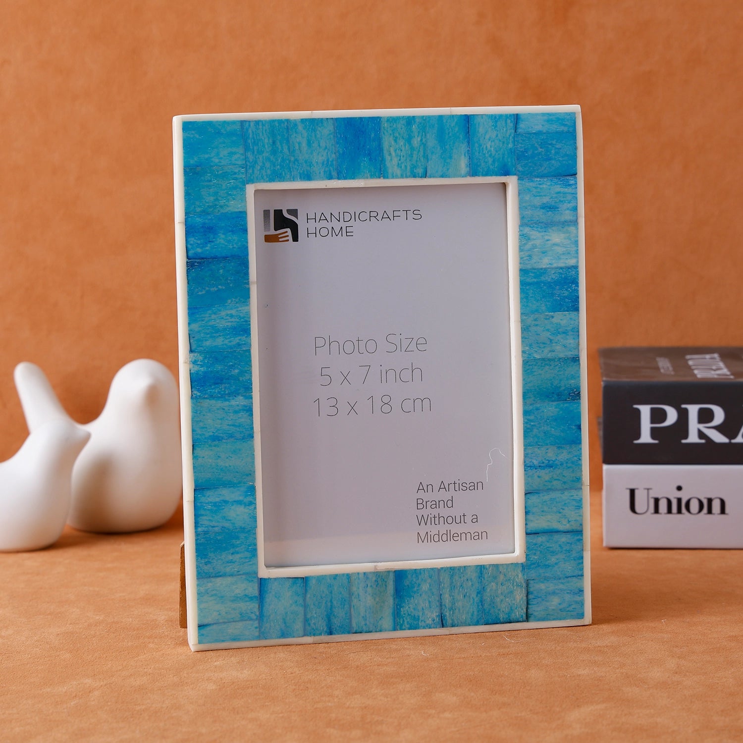 Mosaic Bone Inlay Picture Frame Turquoise - in 4x6 & 5x7