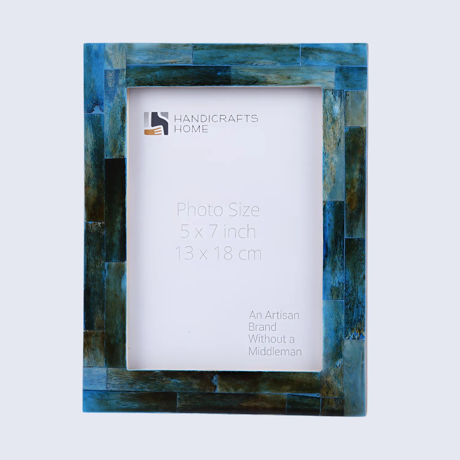 Picture Frames Classic Collection Bone Inlay in 5x7, Verdigris