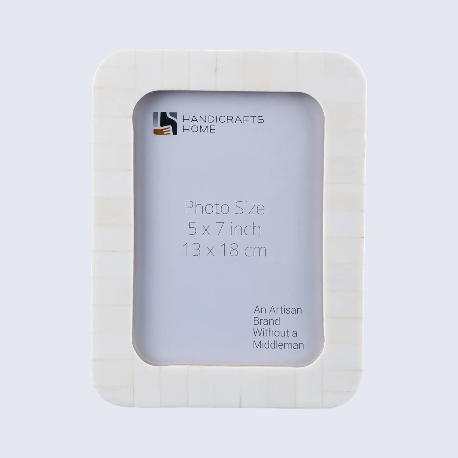 Classic Curve Bone Inlay Picture frame for Holiday Decor & Gifting - White, 4x6 and 5x7