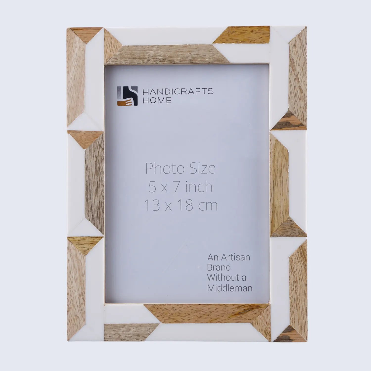 Woodline Pattern Resin & Wood Picture Frame in 4x6 & 5x7