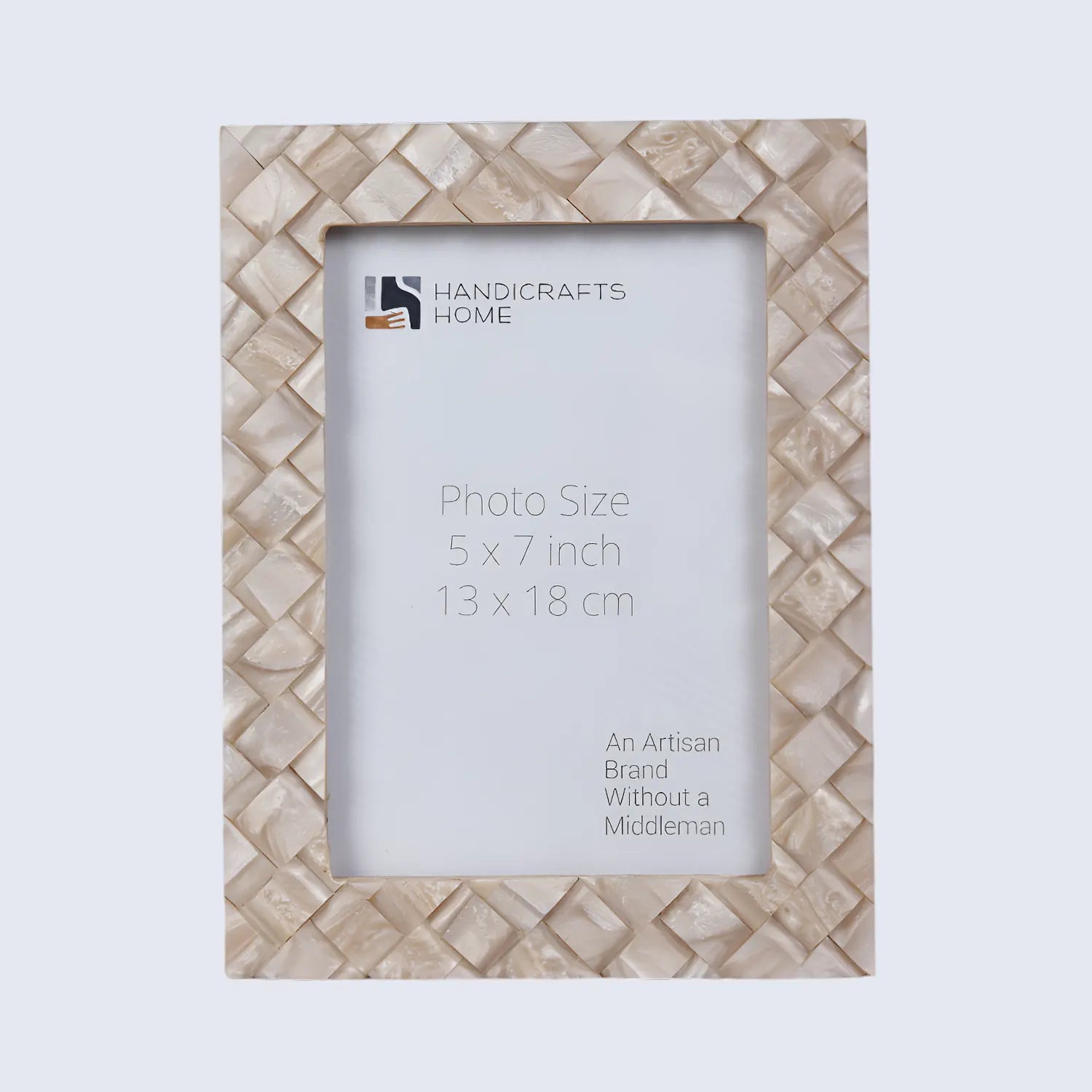 Handmade Braided pattern Resin Inlay Picture Frame- 4x6 & 5x7 Inches