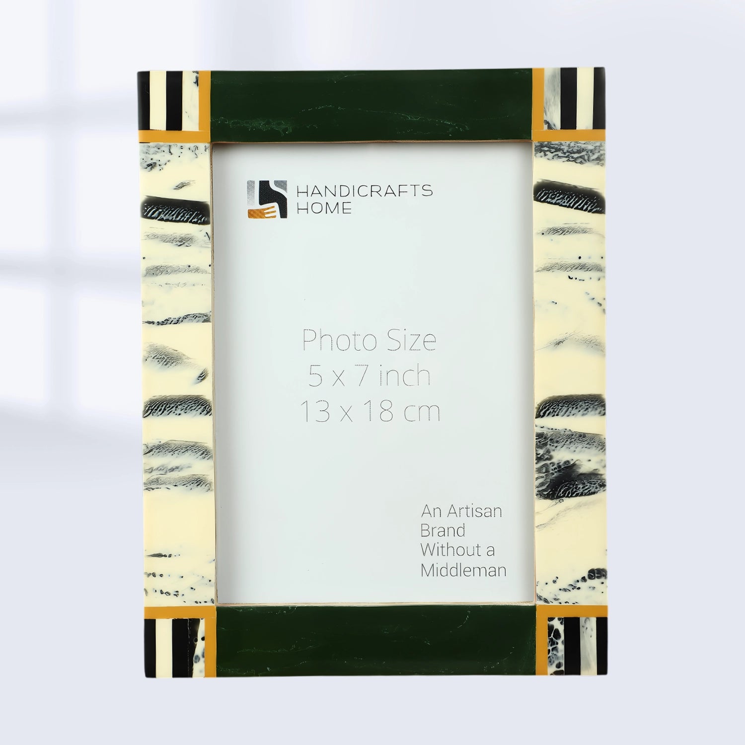 Picture Frame Abstract Ink Collection Resin Inlay Sea Green – 4x6 & 5x7"