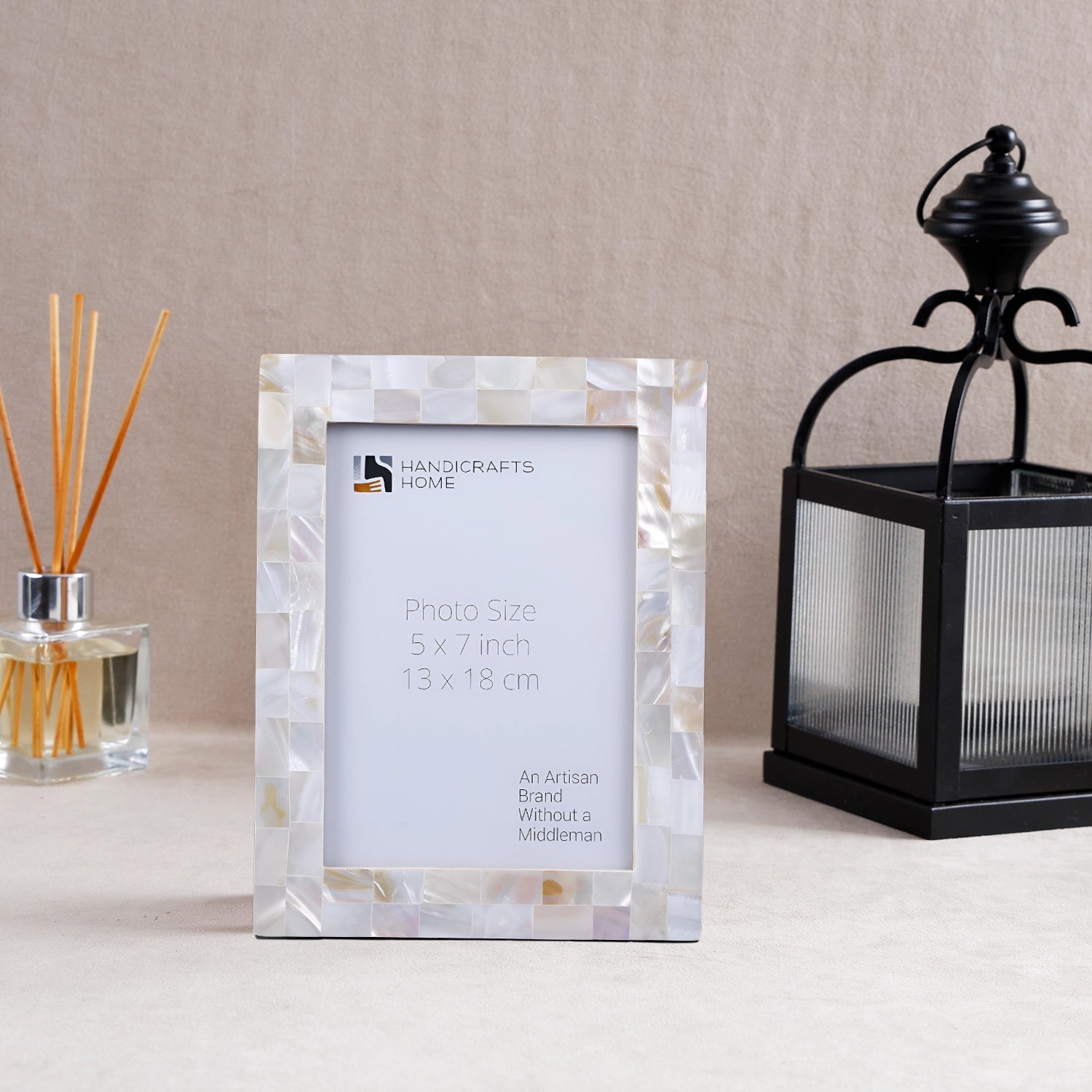 Classic Mother of Pearl Picture Frames - White, 4x6 & 5x7 Sizes