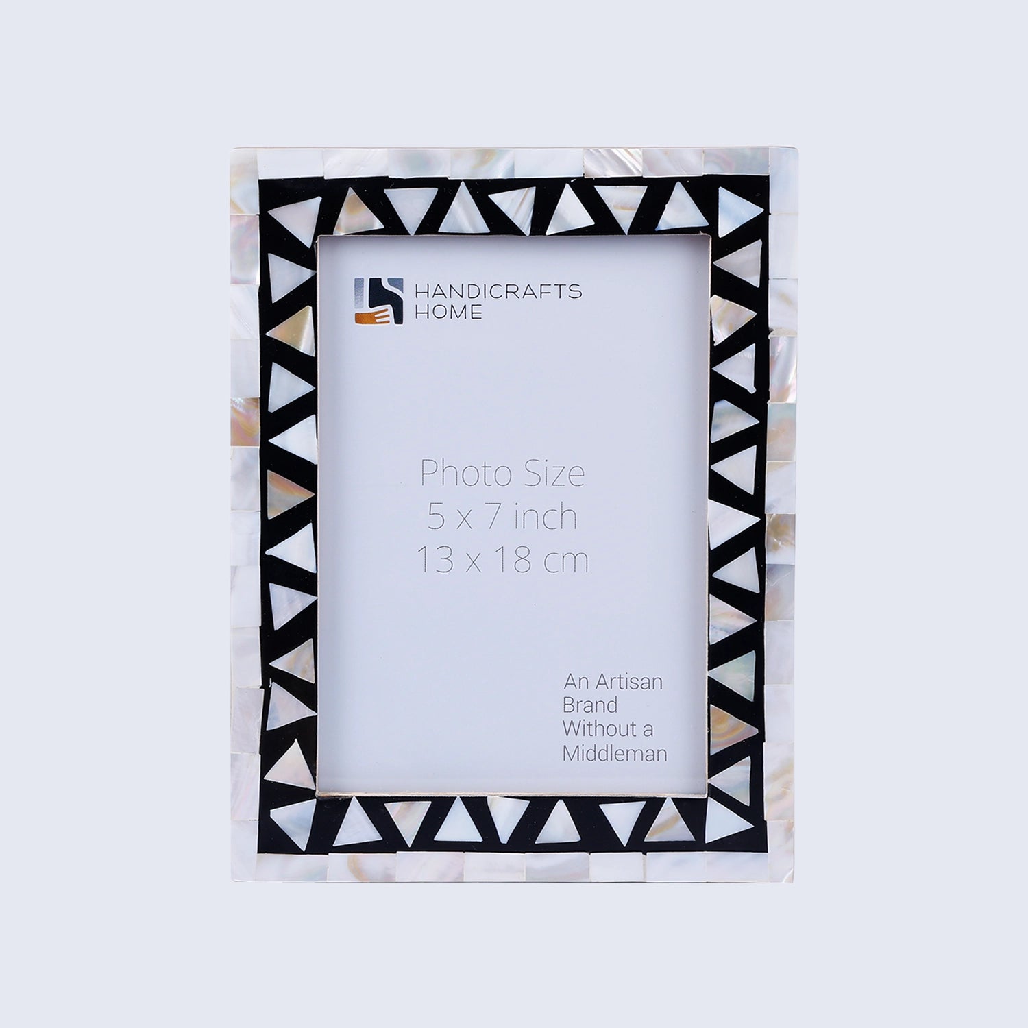 Triangle Mosaic Photo Frame 4x6 & 5x7 - Black & White
