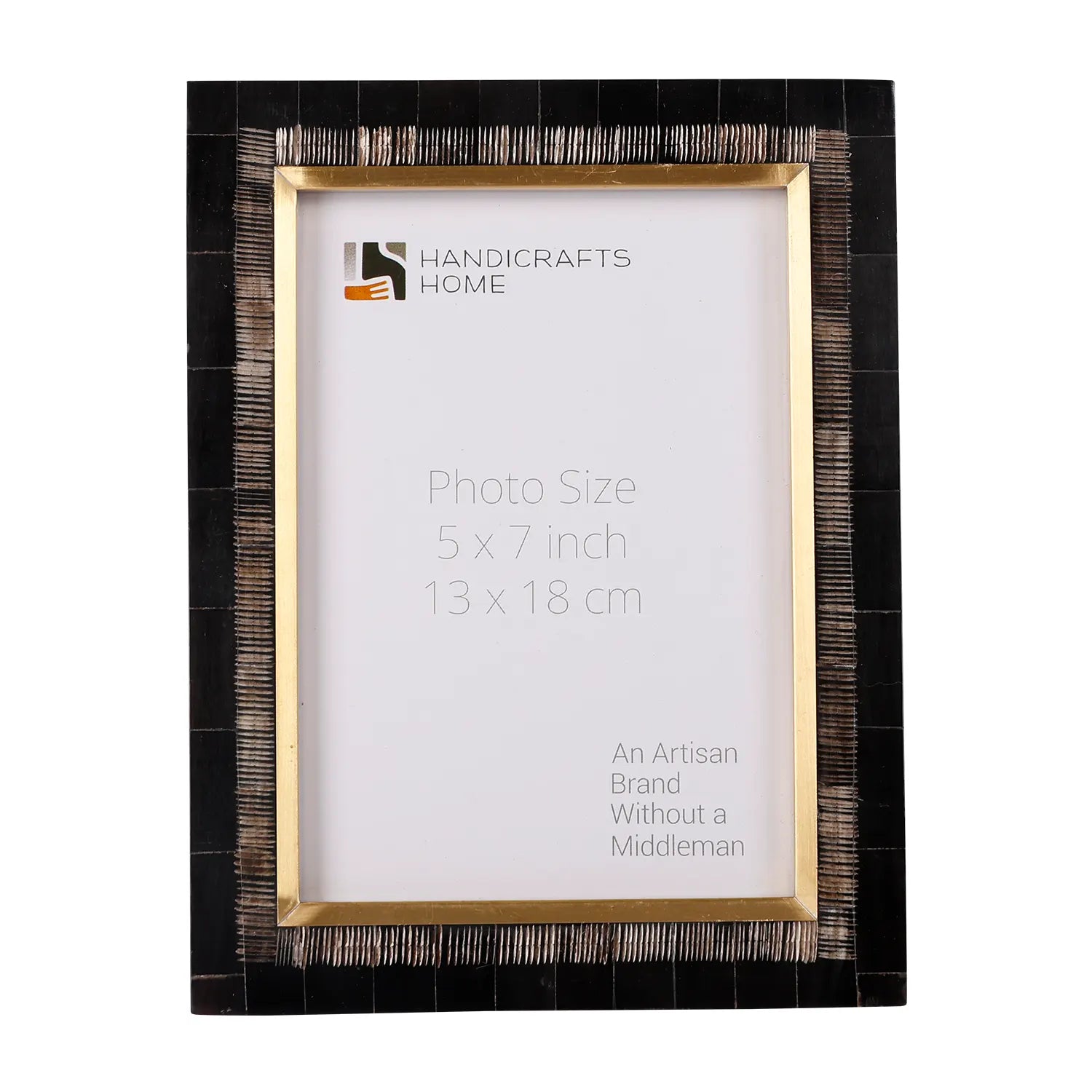 Horn & Brass Inlay Picture Photo Frame size 4x6 & 5x7