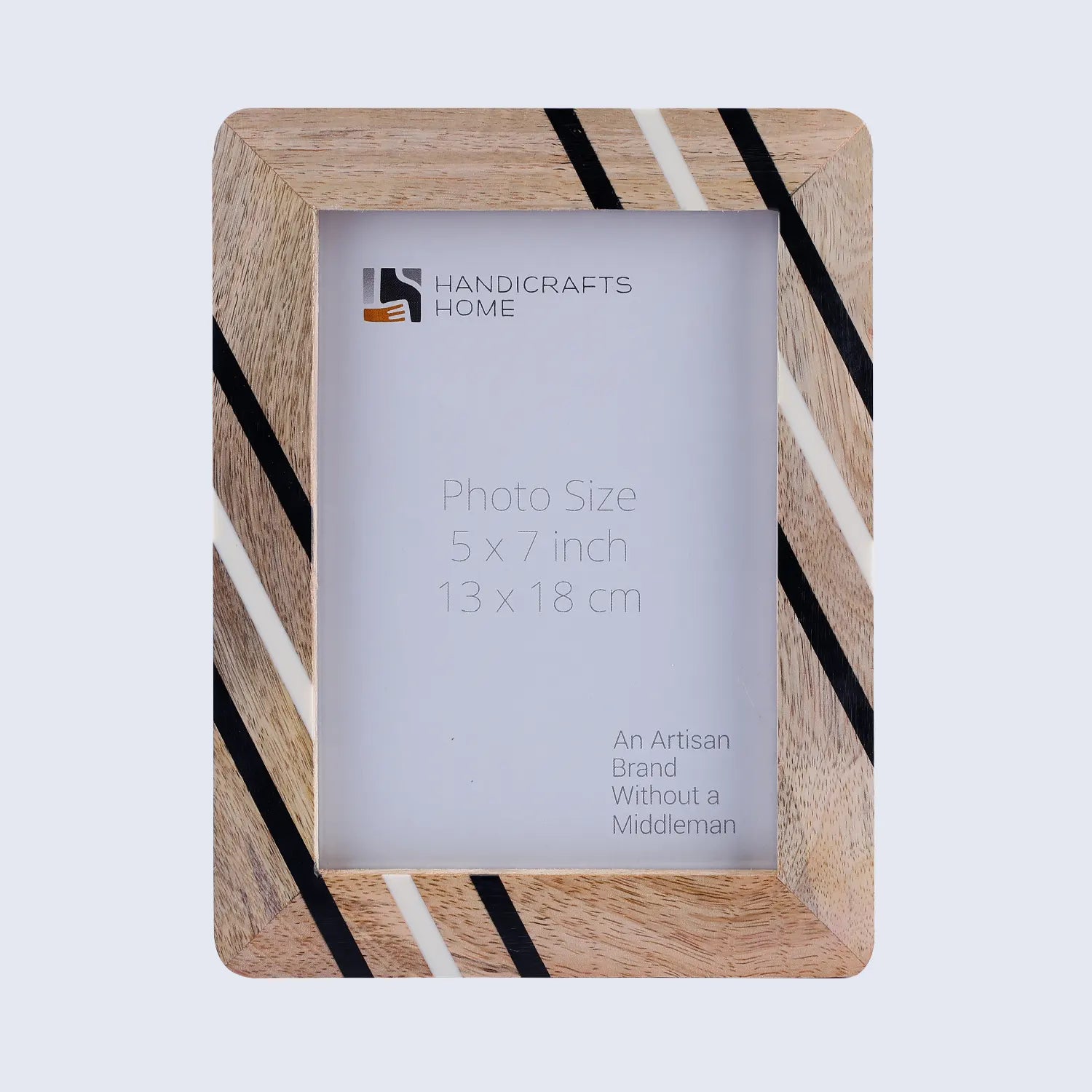Wood & Resin Inlay Picture Frame – Urban Grain Pattern Pattern (4x6 & 5x7)