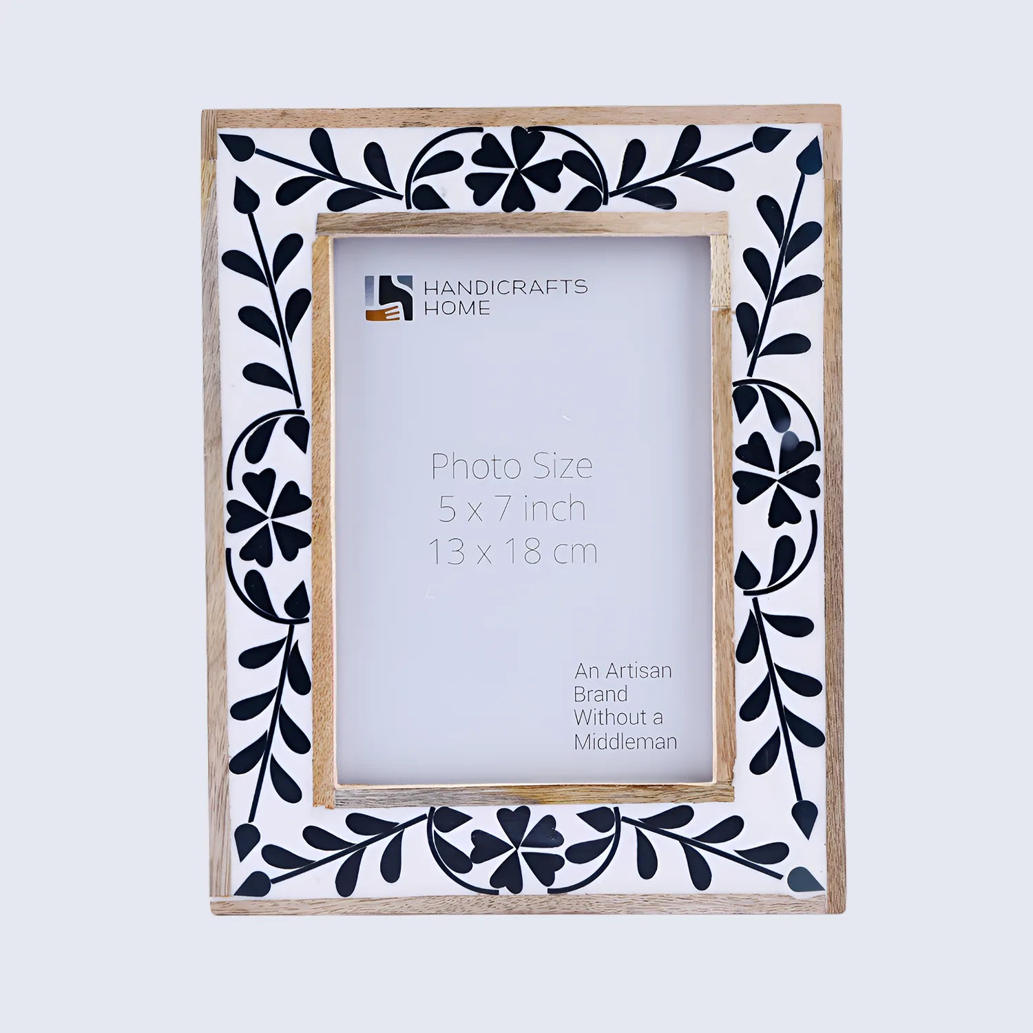 Picture Photo Frame Alhambra Collection Resin Inlay & Wood, 4x6, 5x7
