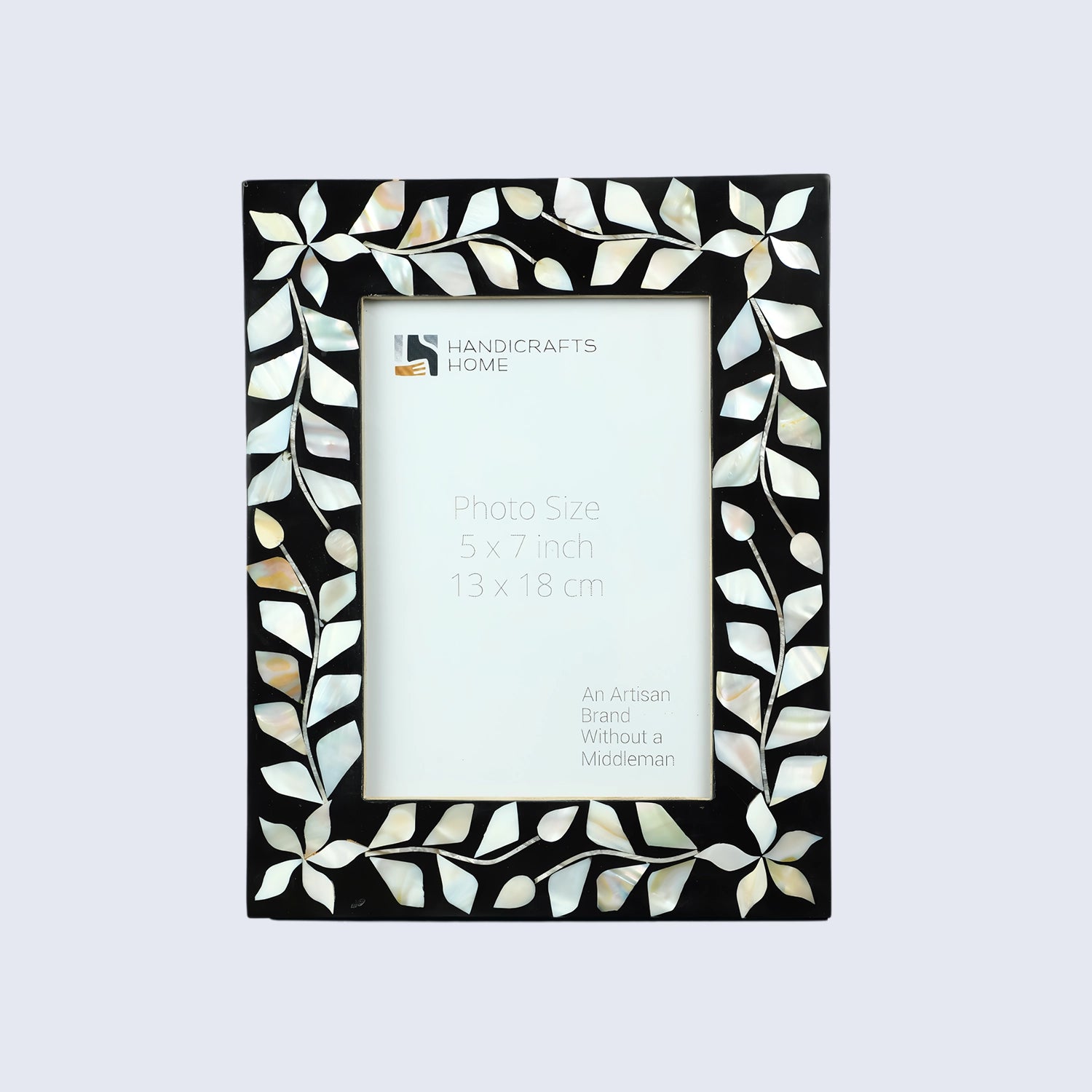 Alhambra Negra Mother of Pearl & Resin Inlay Picture Frame - 5x7