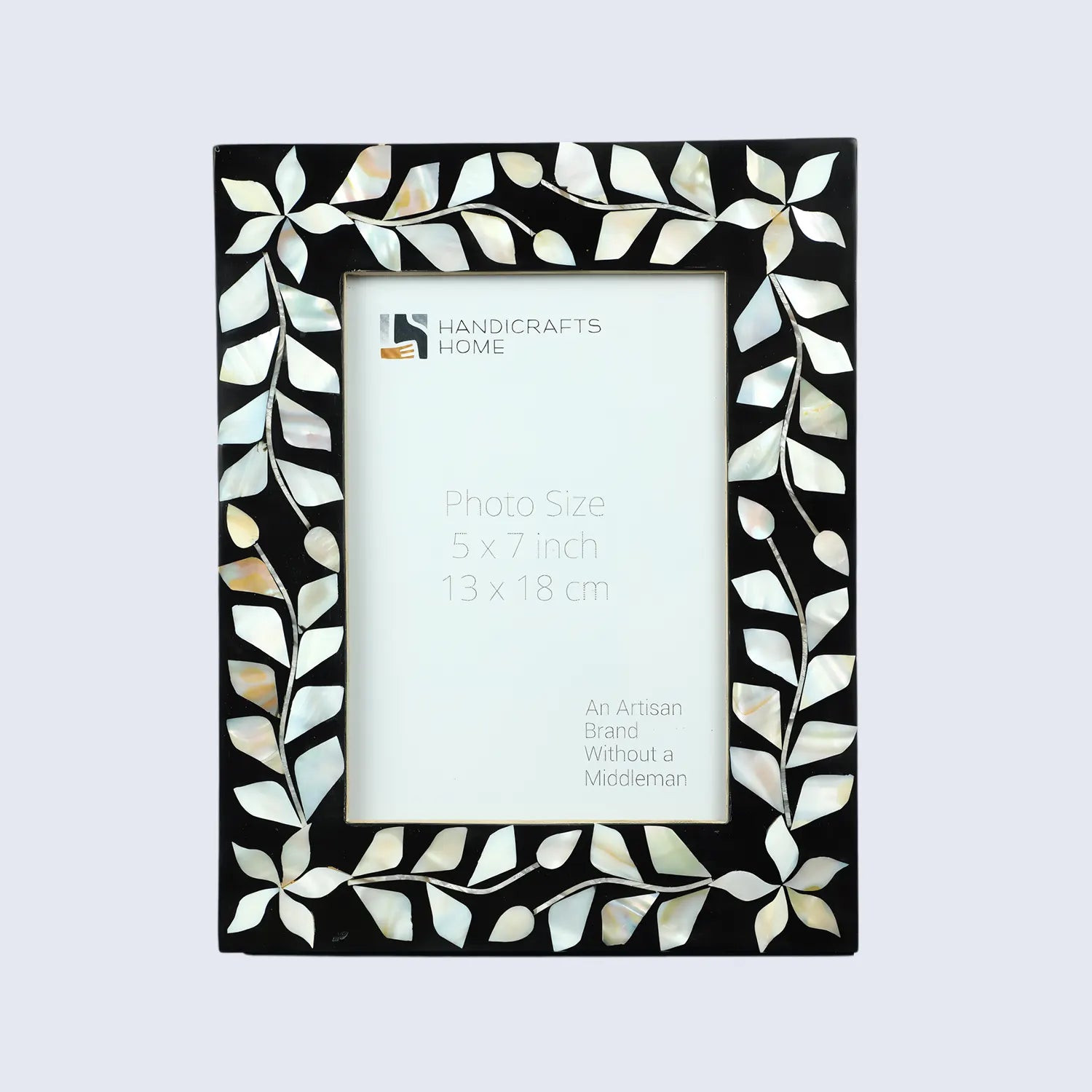 Alhambra Negra Mother of Pearl & Resin Inlay Picture Frame - 5x7
