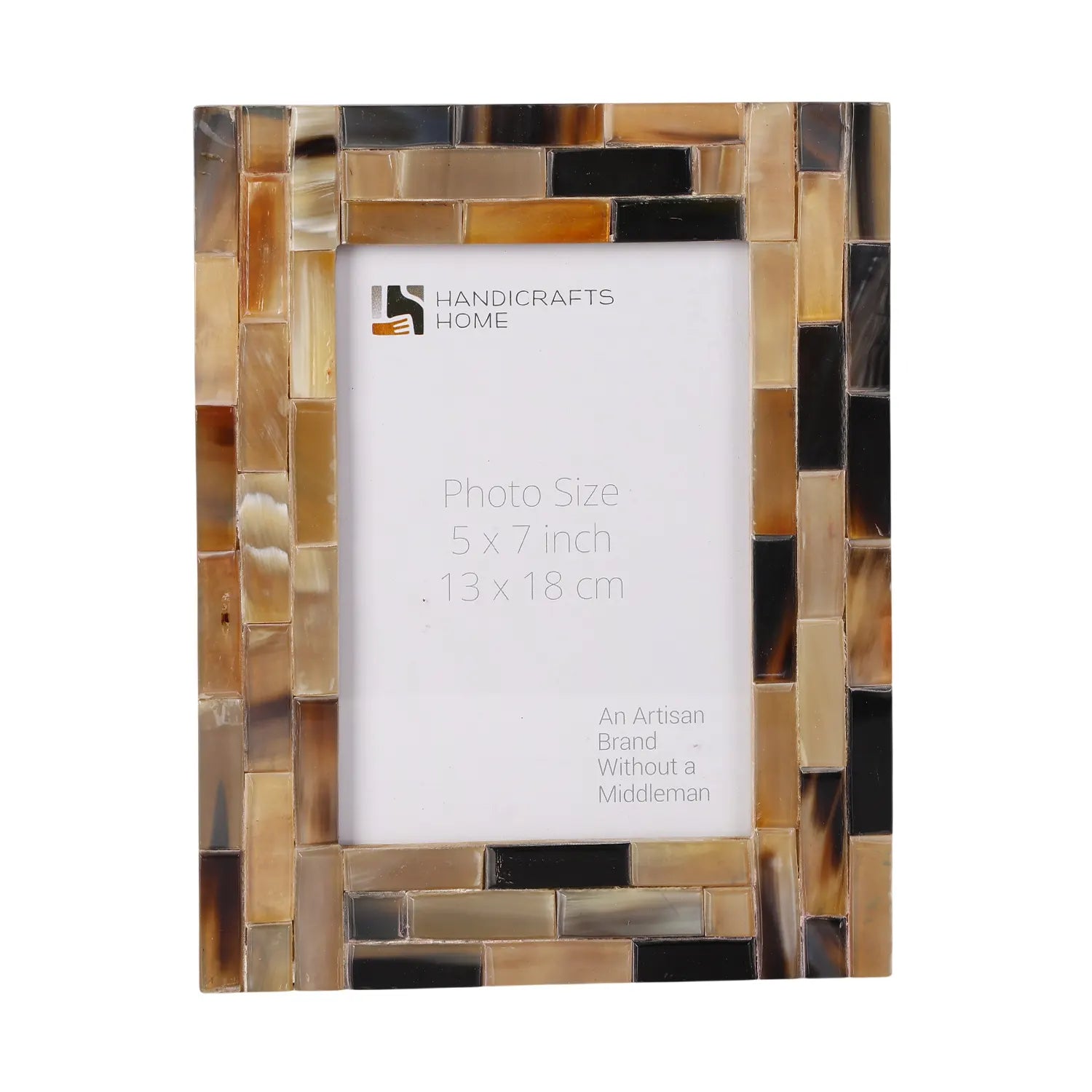 Horn Inlay Picture Frames | Mosaic Block Photo Frame