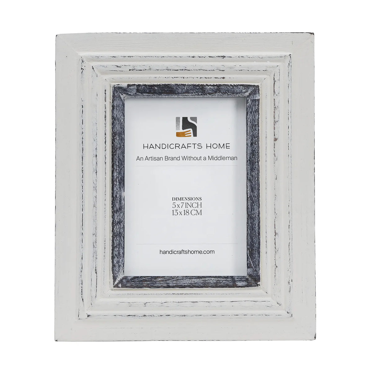 Handmade Carved Wood Picture Frames - Driftwood Noir Photo Frame 4x6 5x7, for tabletop or wall display