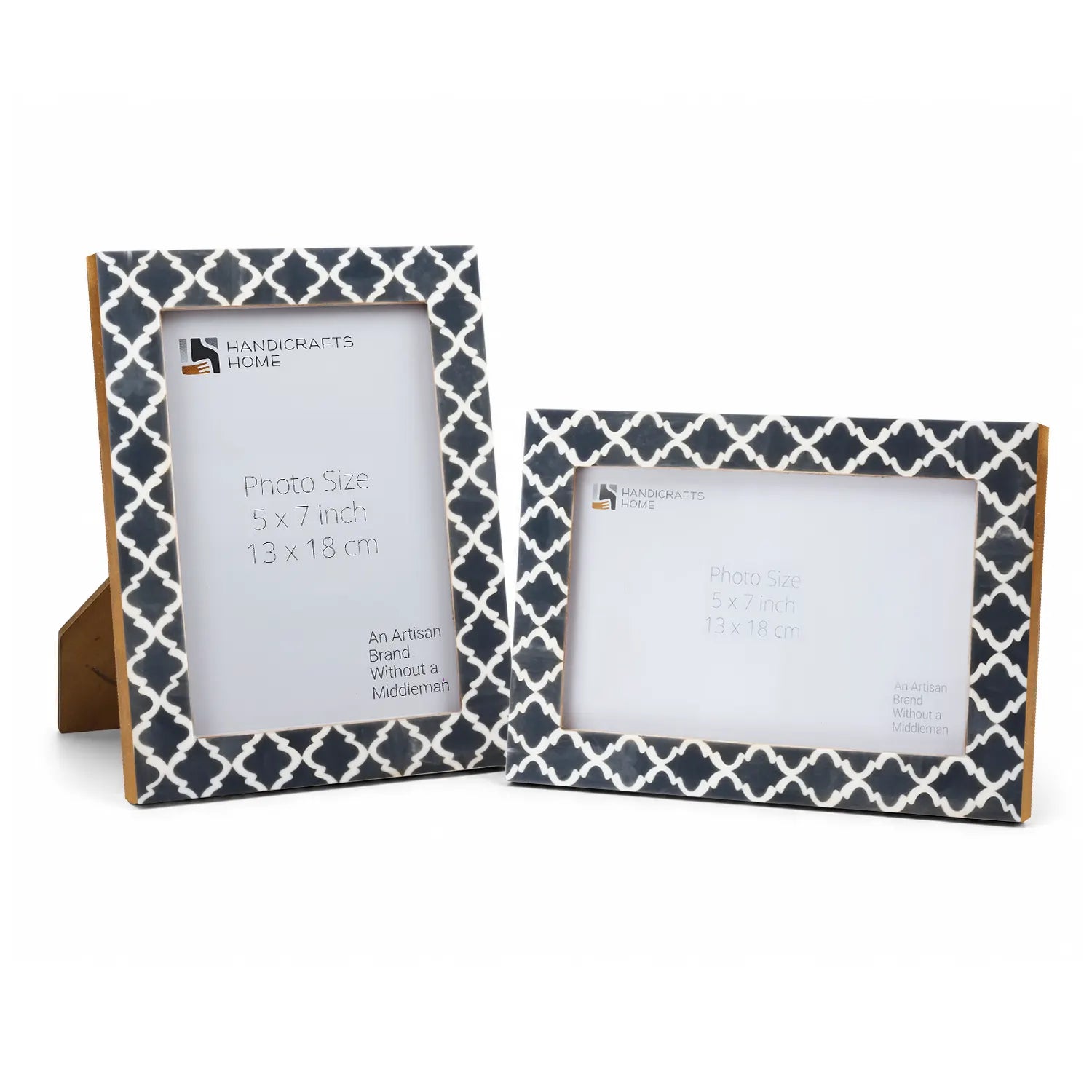 Casablanca Fumar Resin Inlay Picture Frame Set 2
