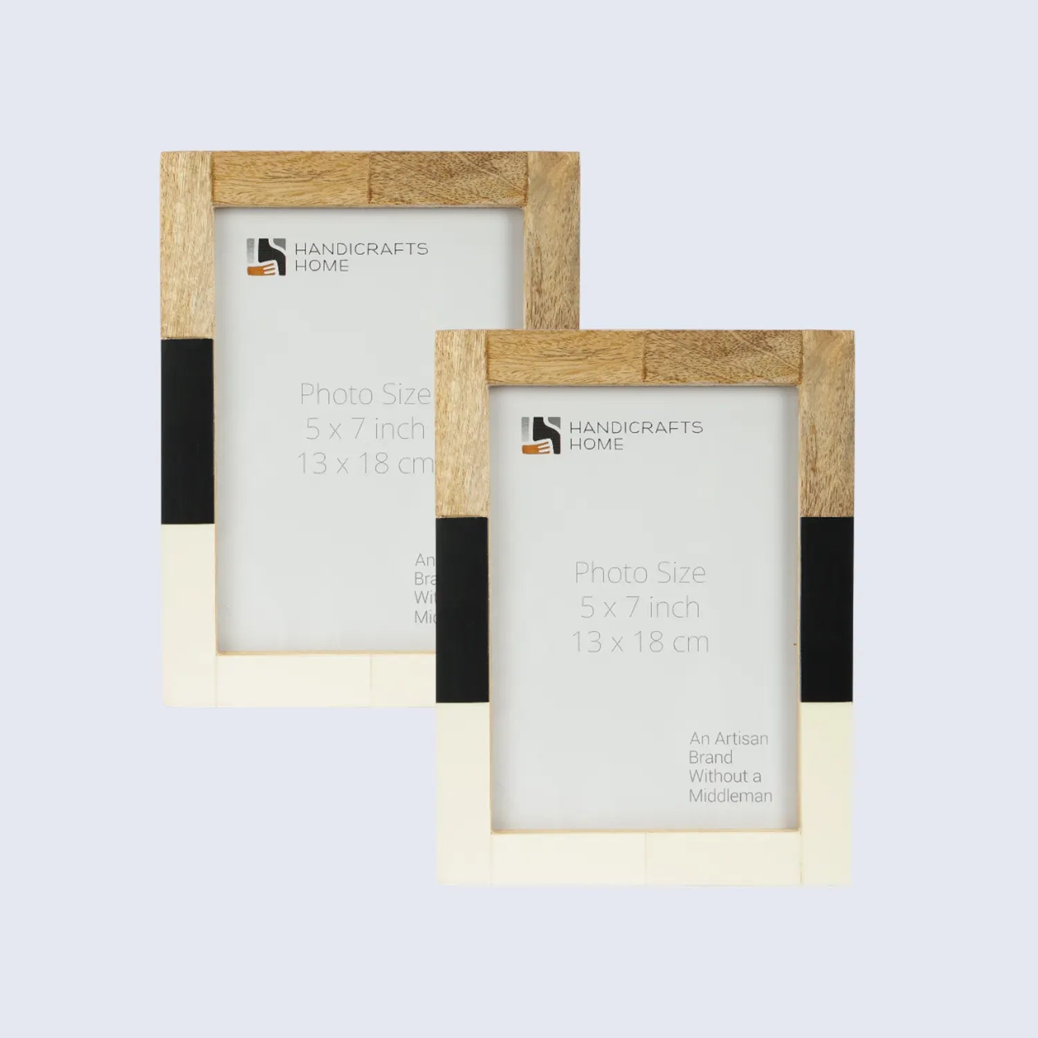Picture Frames Mondrian Maple Pattern Resin Inlay Collection in 3 Sizes