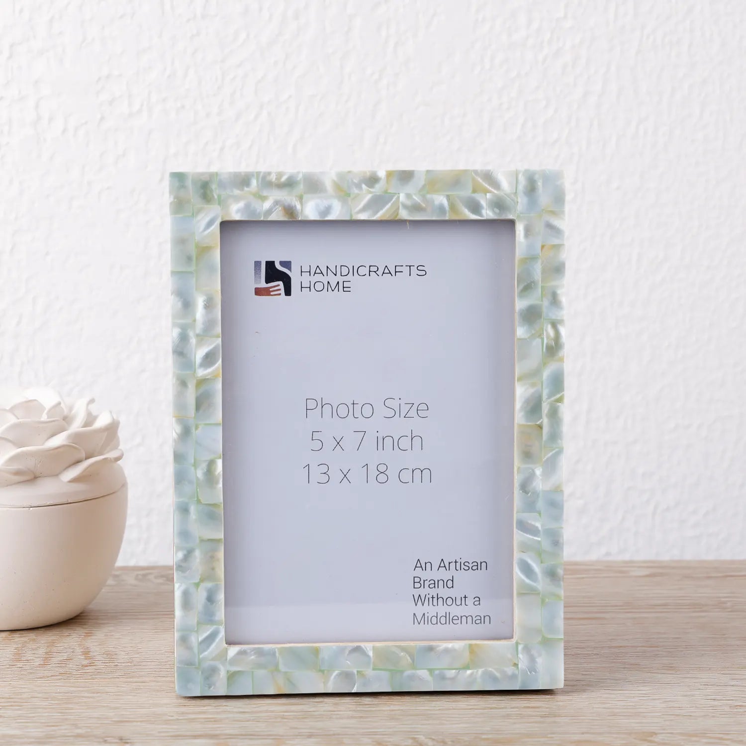 Picture Frames Mother of Pearl Collection in 27 Sizes, Green