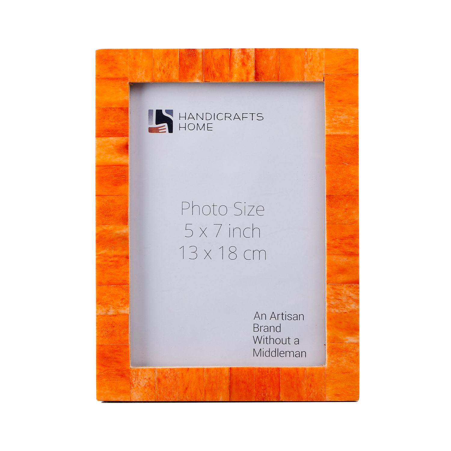 Orange Picture Frames | Classic Bone Inlay | 4x6 5x7 8x10