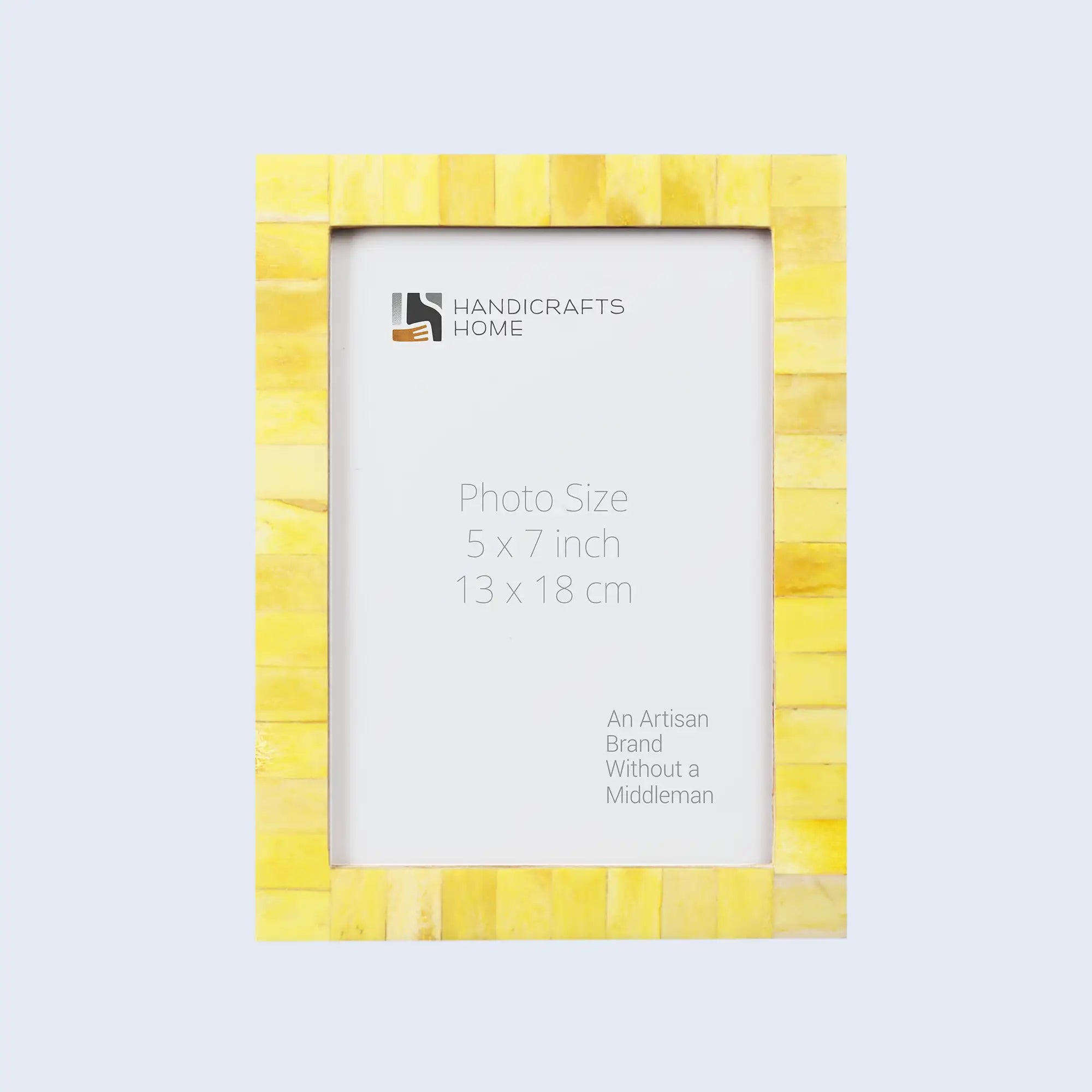 Picture Frame Classic Pattern Collection Bone Inlay Yellow – 3 Sizes