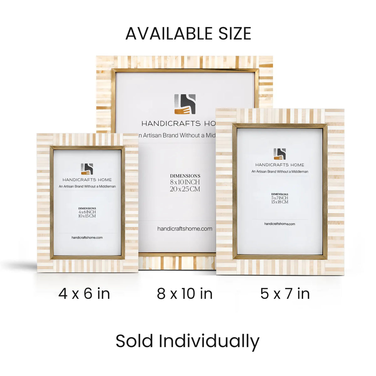 Photo Frame Halo Keys Collection Bone Inlay & Resin Multi-Color – 4x6, 5x7 & 8x10"