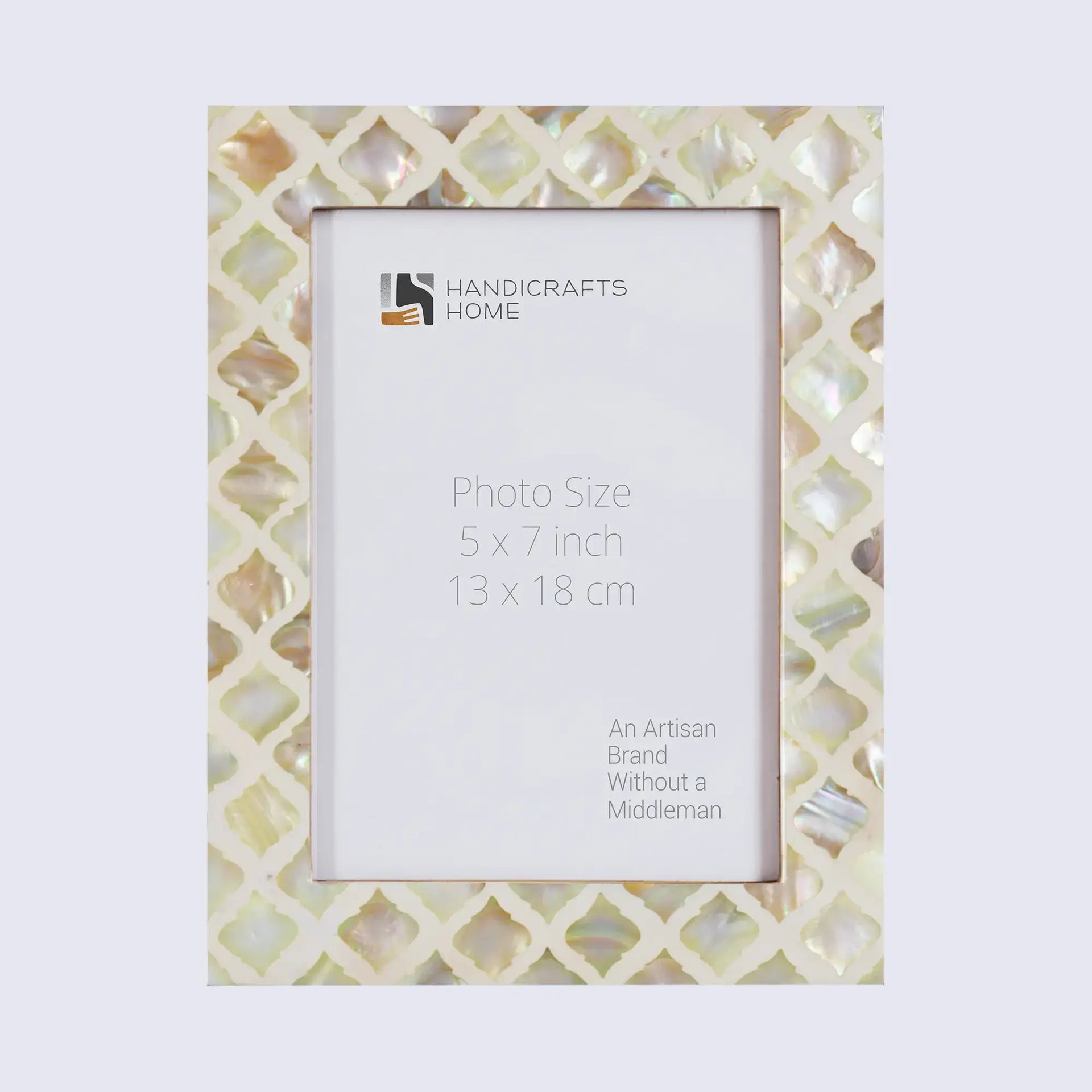 Picture Frames Moor Earth Mother of Pearl & Resin Collection in 3 Sizes