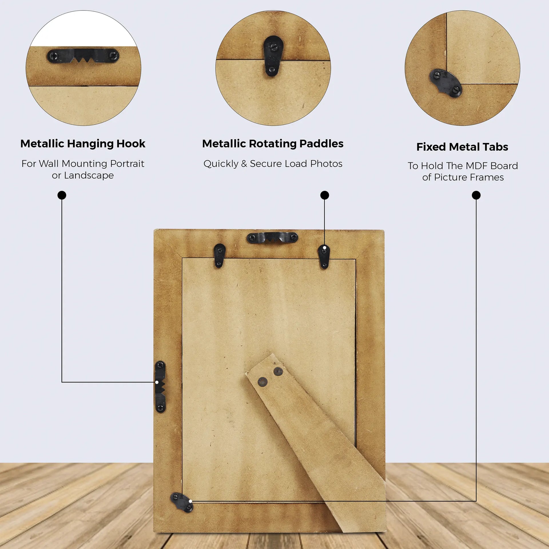 Picture Frames Marquet Array Pattern Resin Inlay Collection In 8 Sizes Pack Of 2
