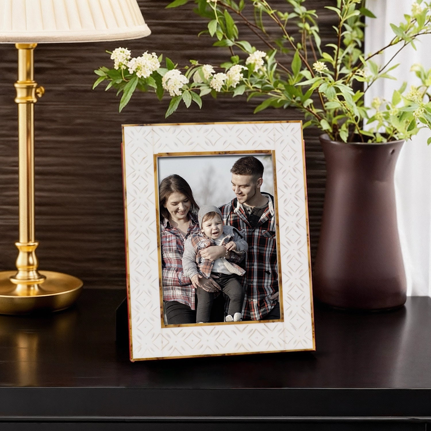 Picture Frames Rhythm Cycles Pattern Resin Inlay Collection in 3 Sizes