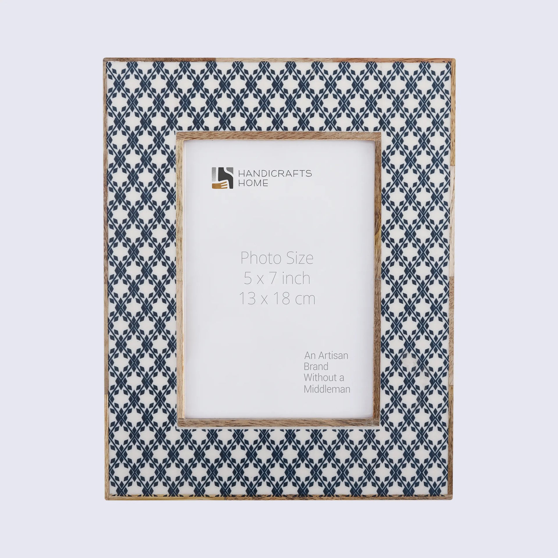 Picture Frames Rhythm Diamonds Pattern Resin Inlay Collection in 3 Sizes