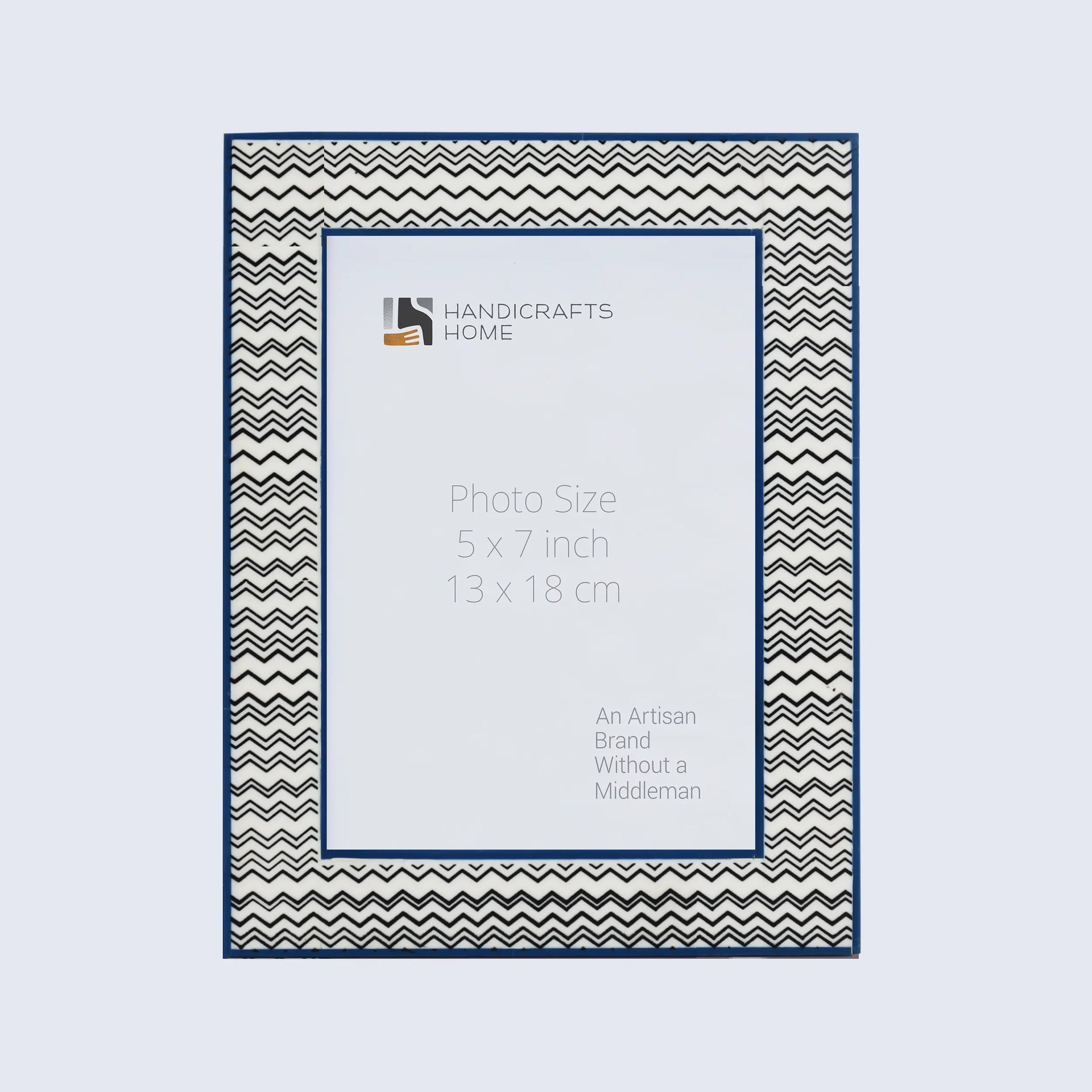 Picture Frames Rhythm Waves Pattern Resin Inlay Collection in 3 Sizes